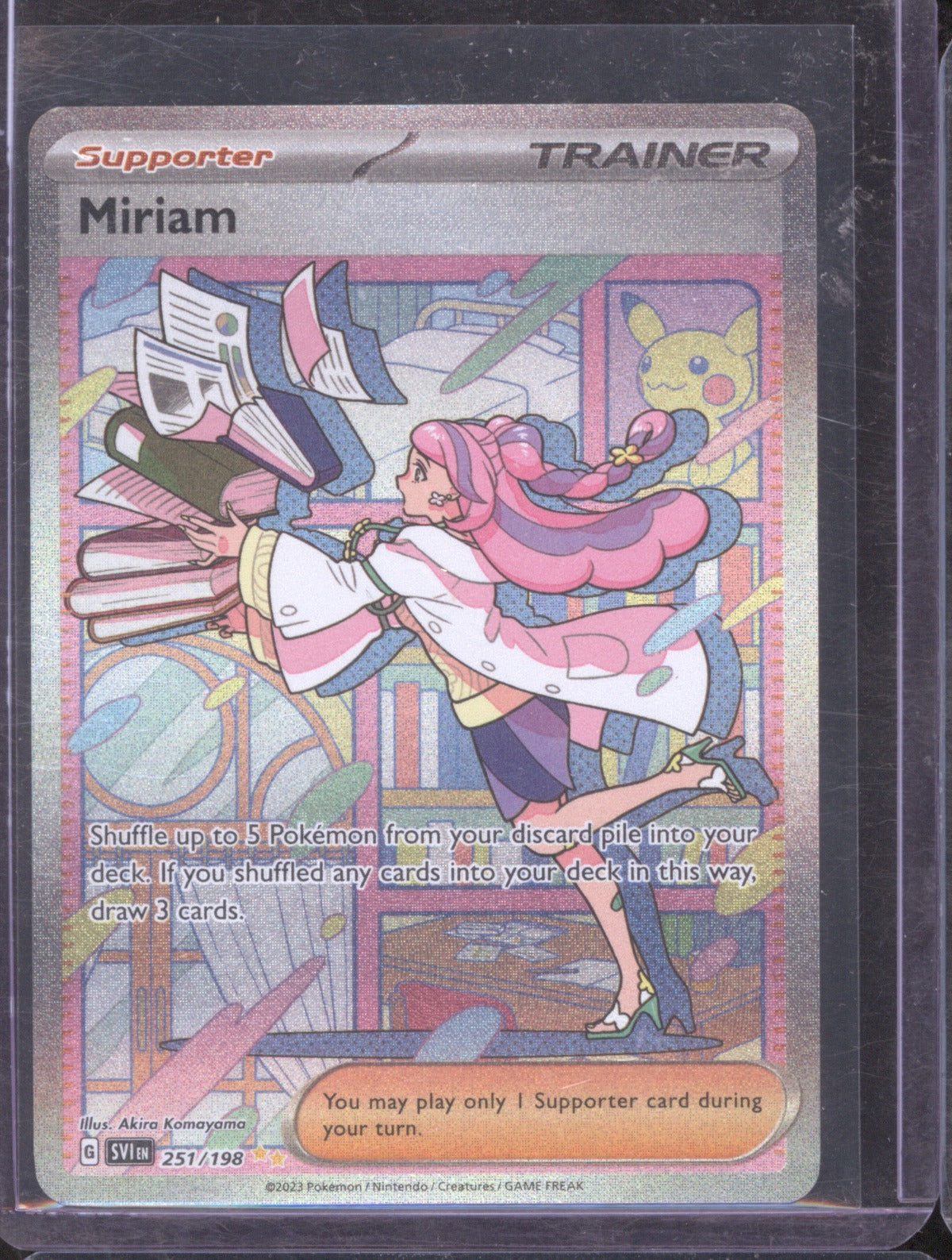 Miriam 2023 Pokemon Scarlet & Violet 251/198 Base Set Special Illustration Rare