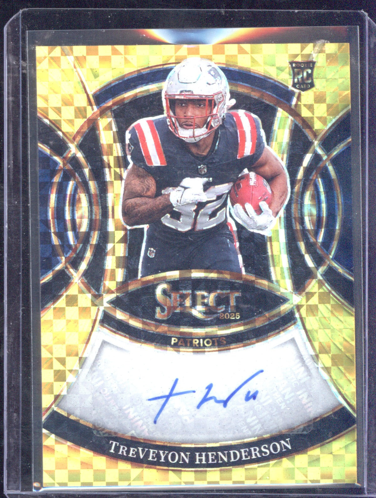 2025 Panini Select RSI-THN TreVeyon Henderson Rookie Signatures Gold 9/10 RC
