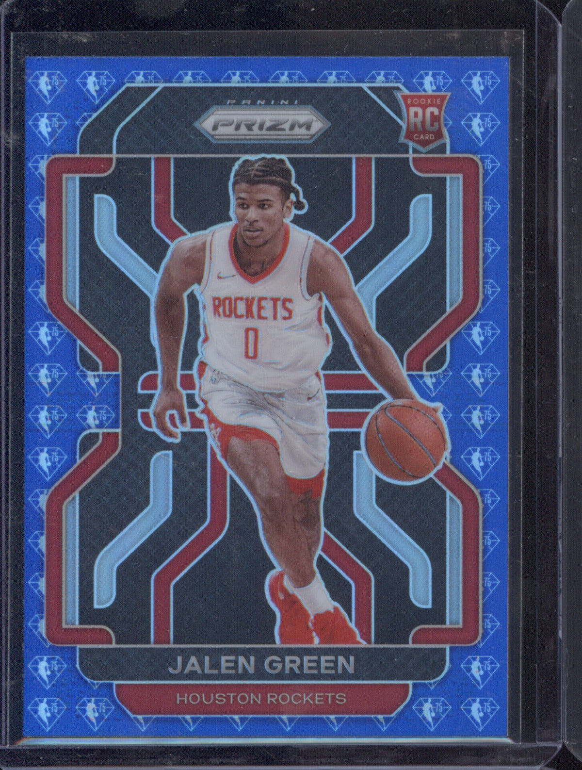 2021-22 Panini Prizm 306 Jalen Green NBA 75th Anniversary Blue RC