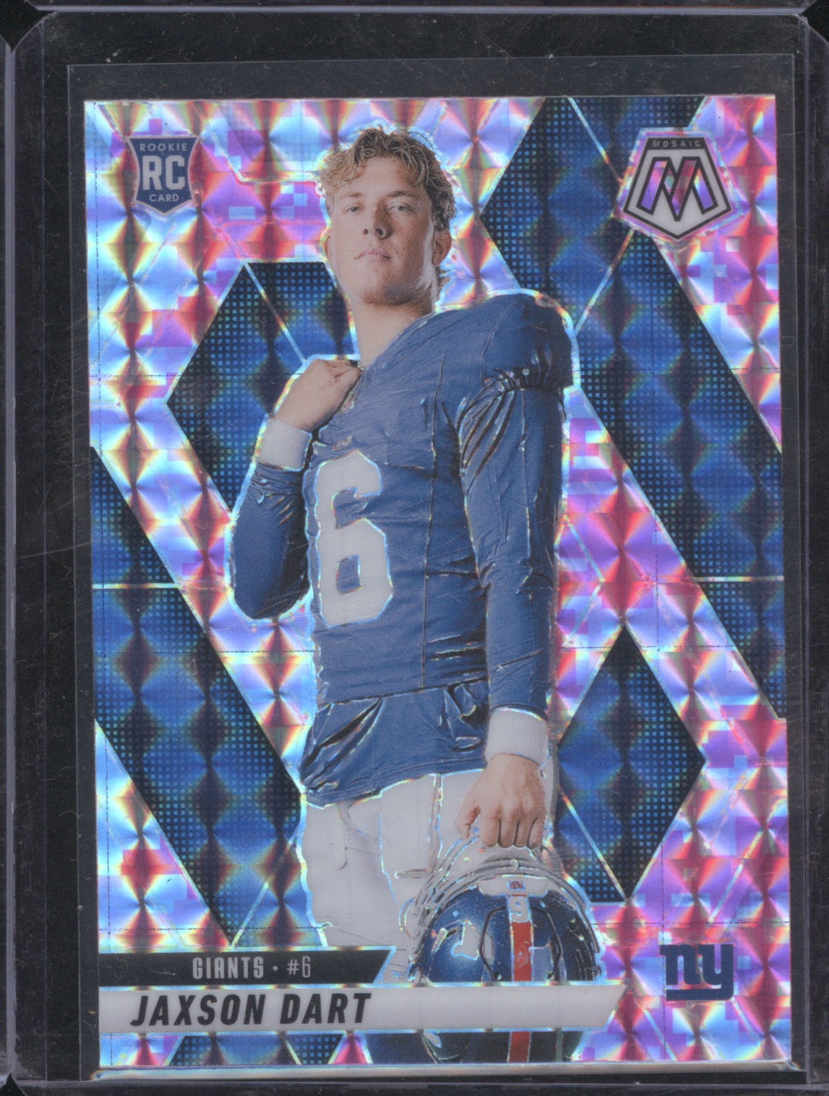 2025 Panini Mosaic 288 Jaxson Dart Pink Camo Variation RC