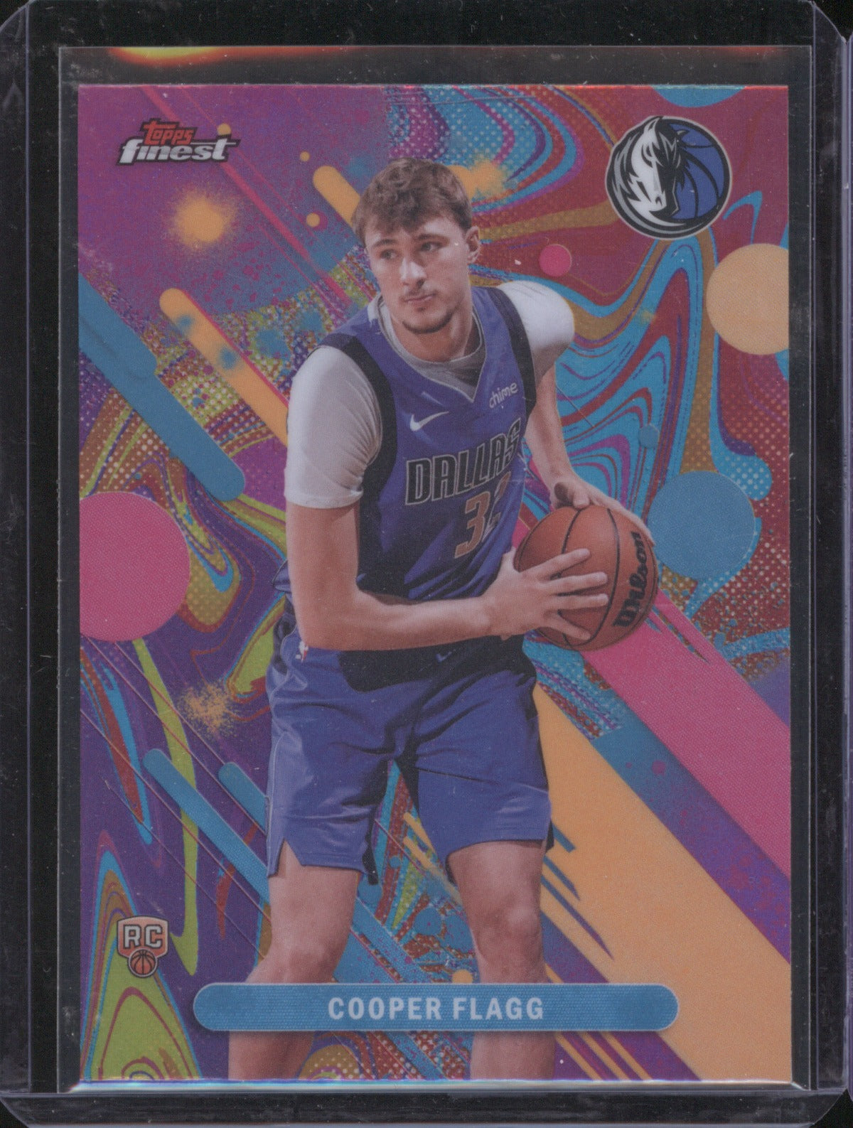 2025 Topps Finest Cooper Flagg 1 RC Oil Spill Refractor