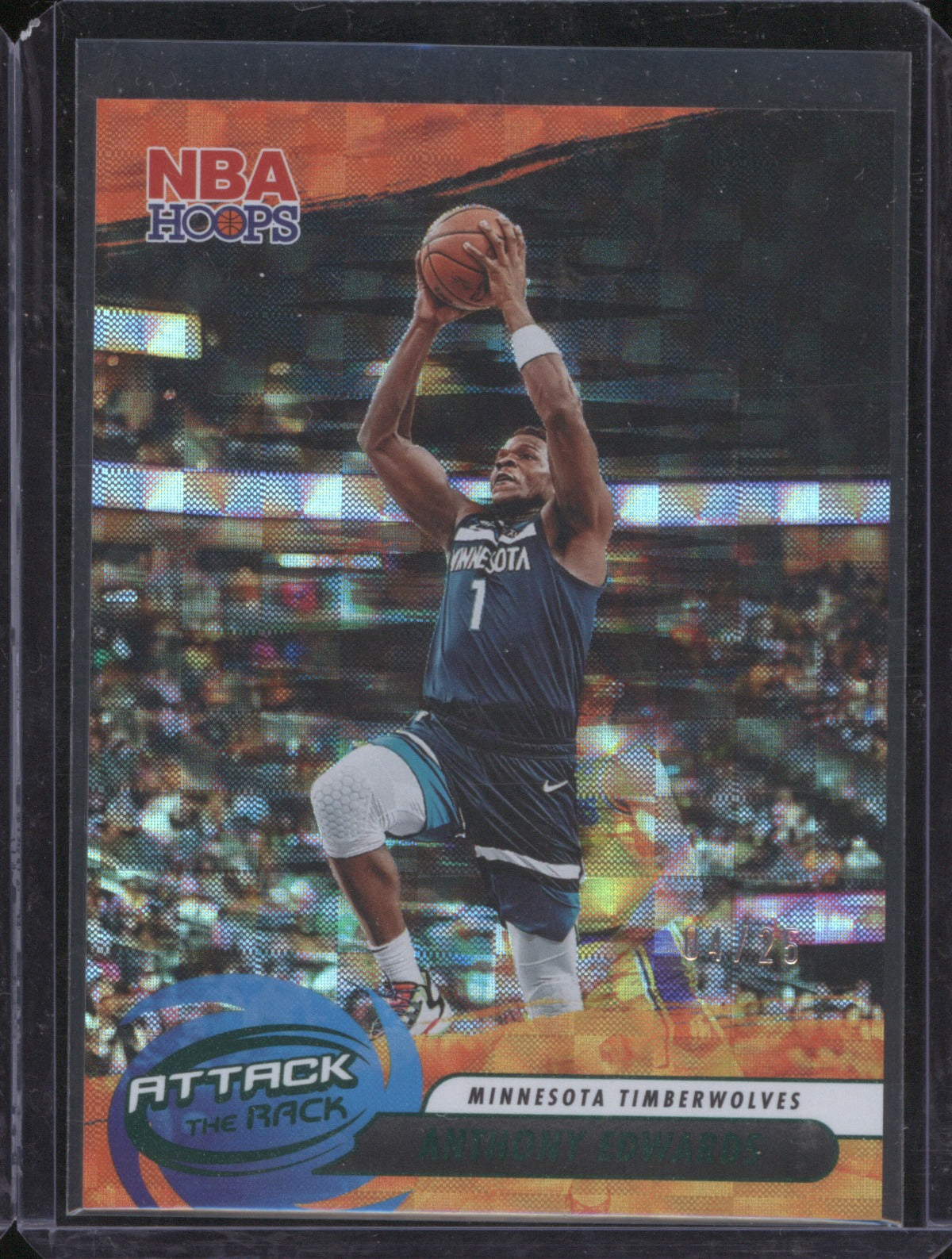 2023 Panini NBA Hoops Anthony Edwards Attack The Rack Artist Proof /25