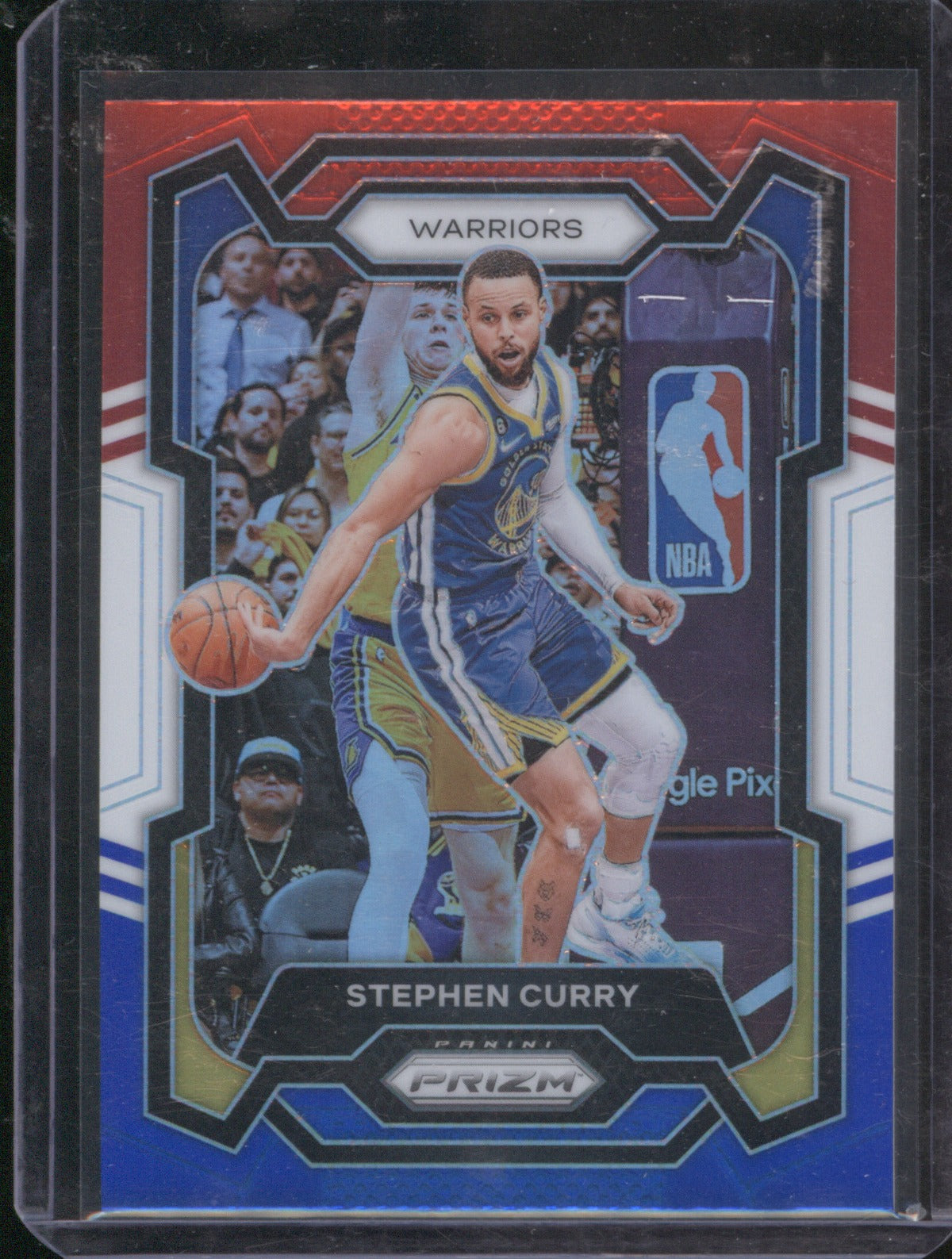 Stephen Curry 2023 Panini Prizm 119 Red White & Blue Prizm