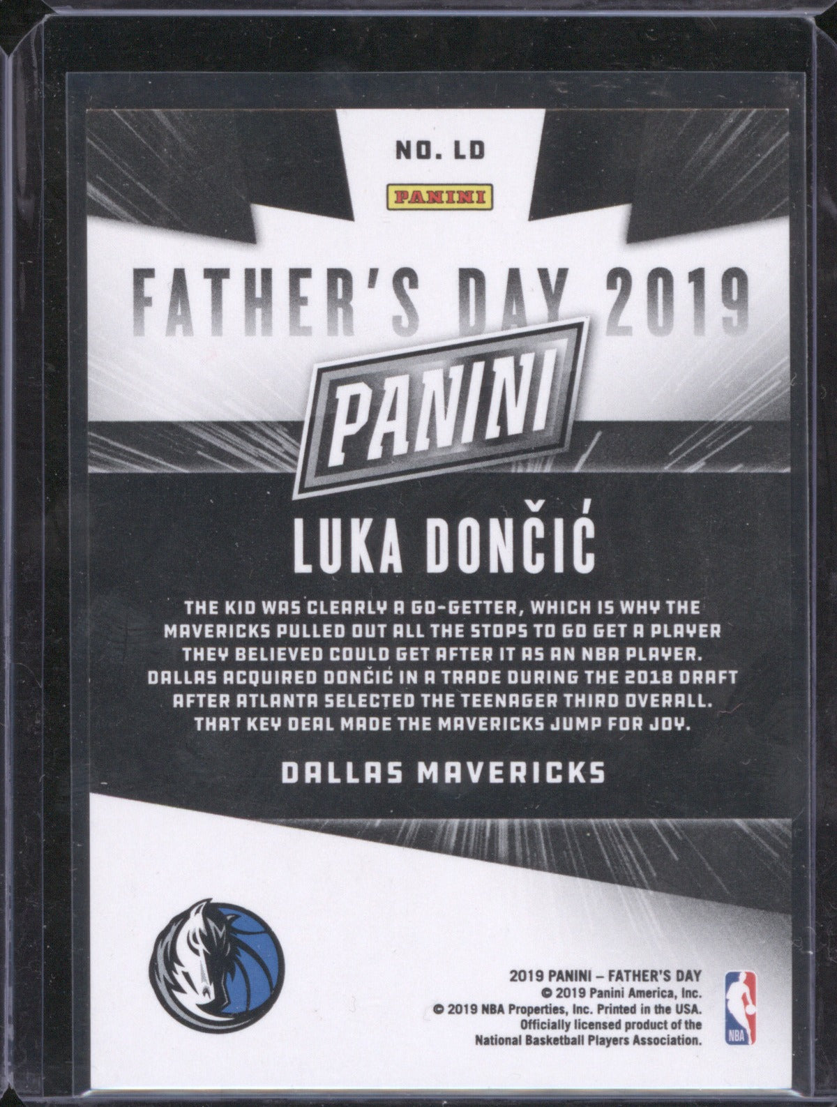 2019 Panini Father's Day Luka Dončić Collection 160/199