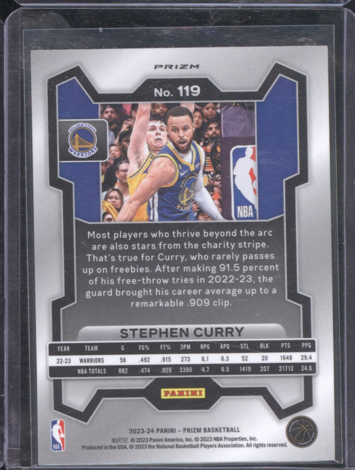 2023 Panini Prizm Stephen Curry 119 Green Prizm