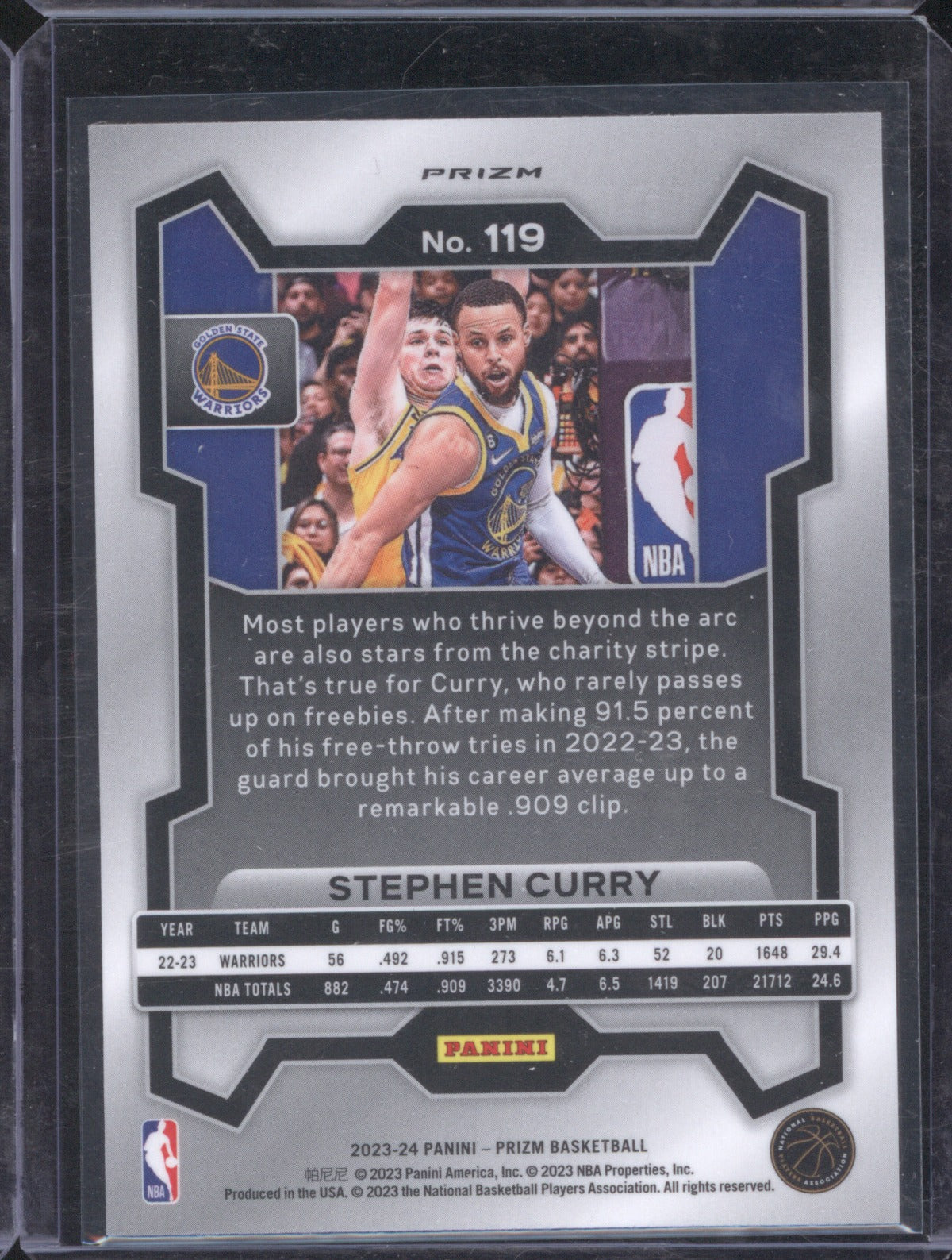 2023 Panini Prizm Stephen Curry 119 Hyper Prizm