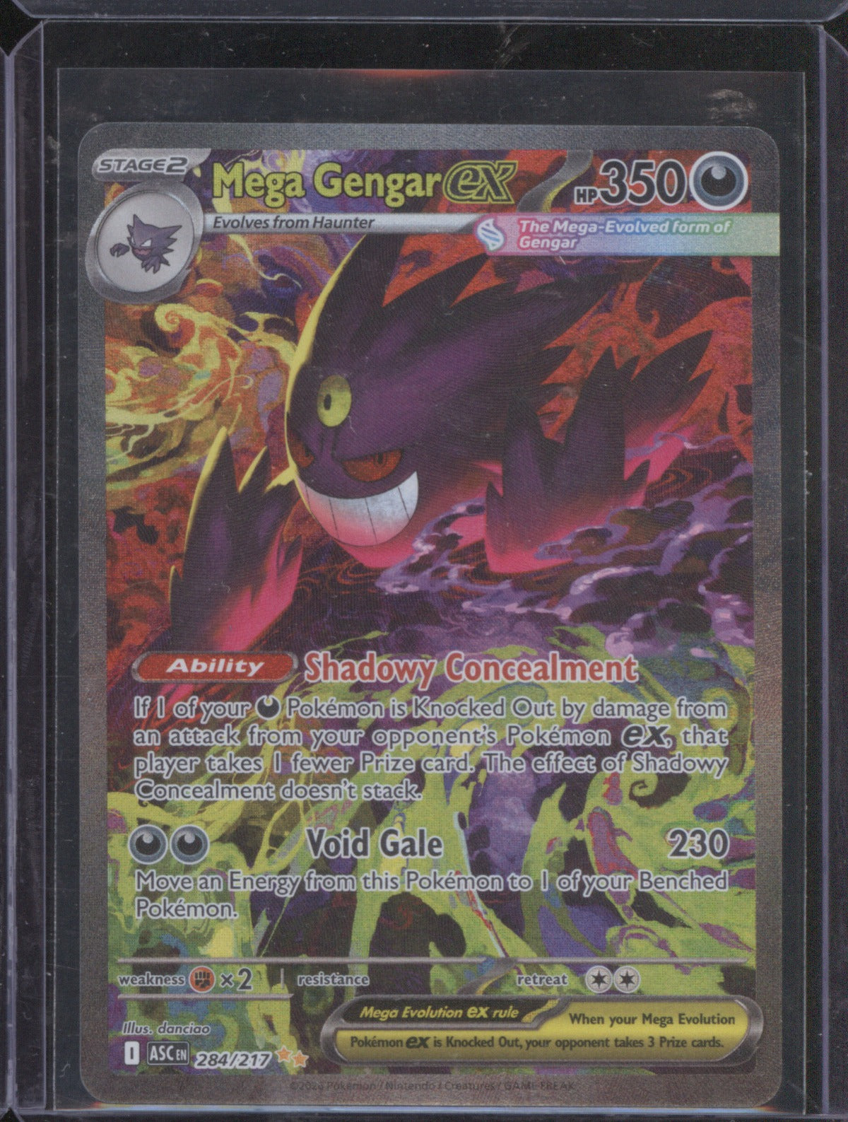 Mega Gengar ex 284/217 Special Illustration Rare 2025 Pokémon Ascended Heroes