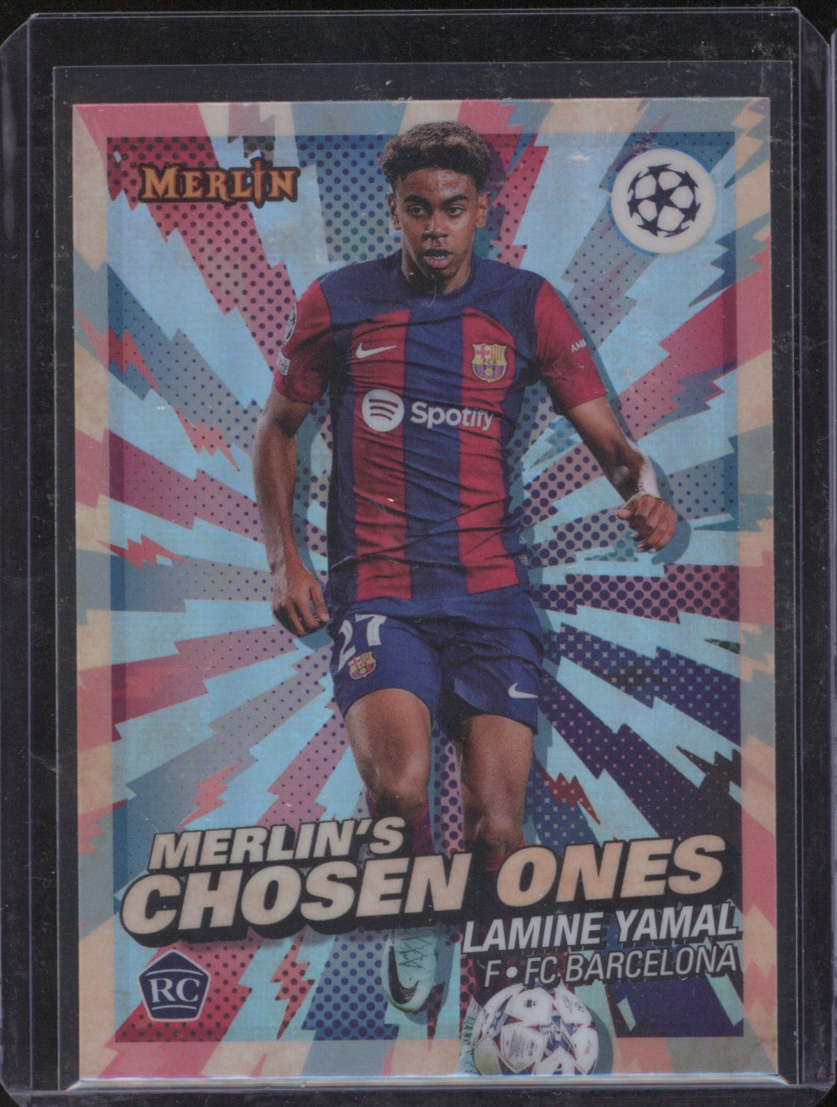 2023-24 Topps Merlin UCC Lamine Yamal MC-1 Merlin's Chosen Ones