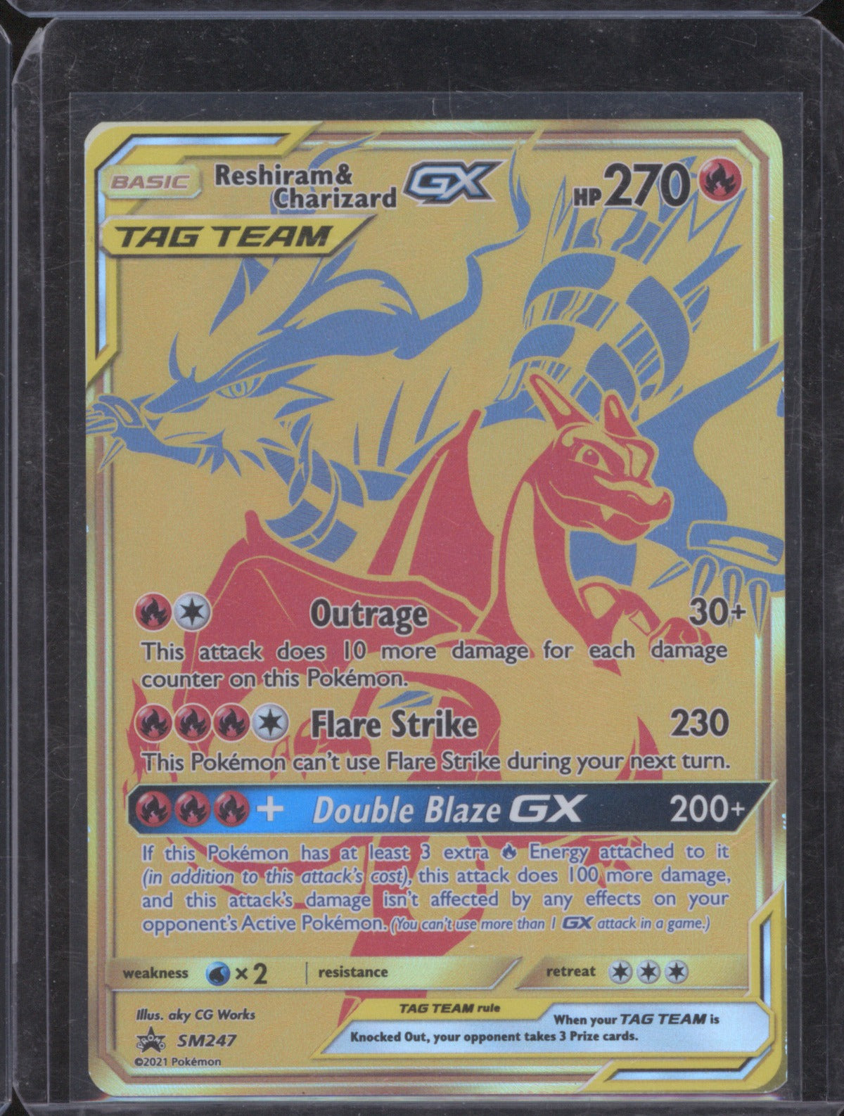 Reshiram & Charizard SM247 2021 Pokémon Sun & Moon