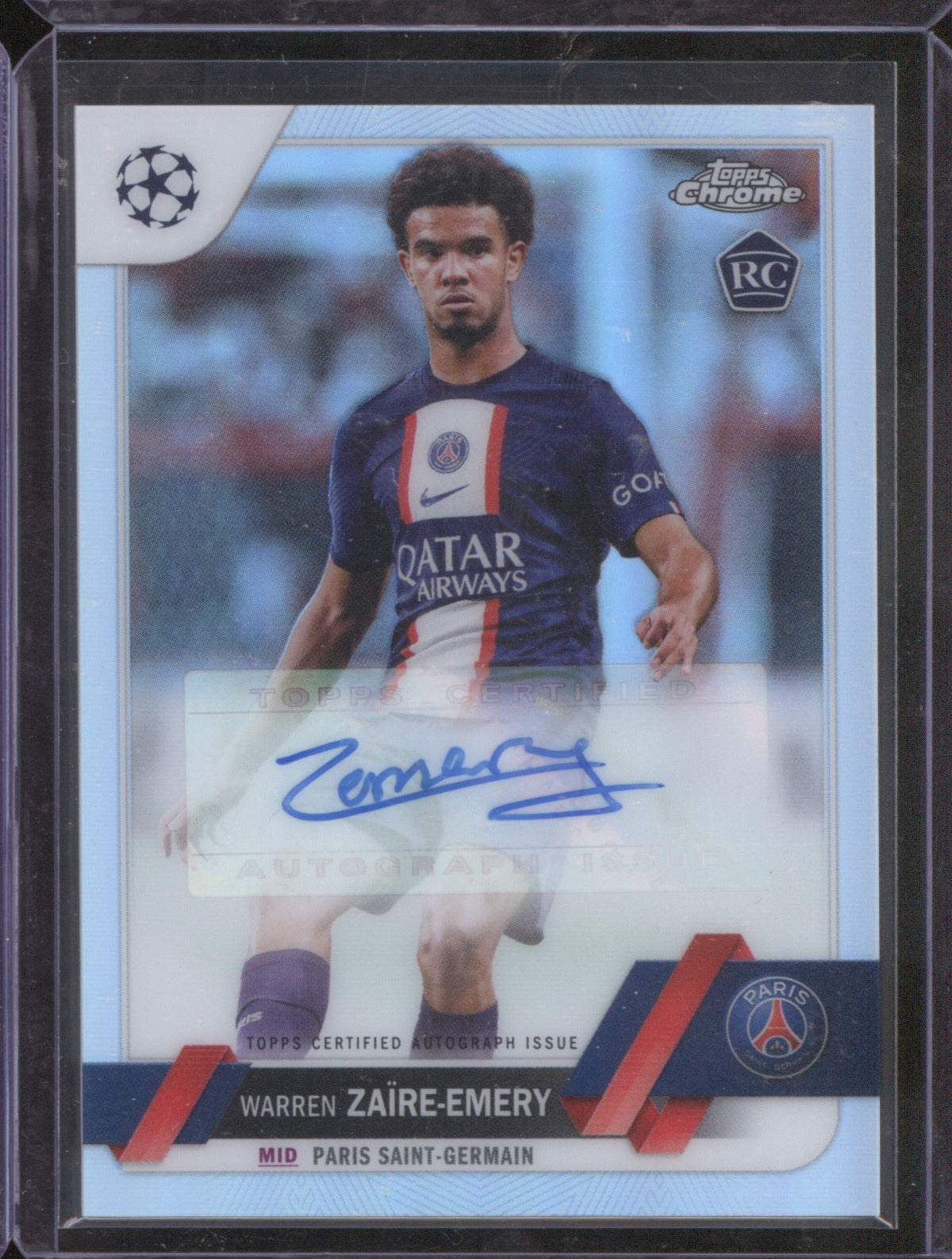 Warren Zaïre-Emery 2022 Topps Chrome UEFA Club Competitions #CA-WZ Silver