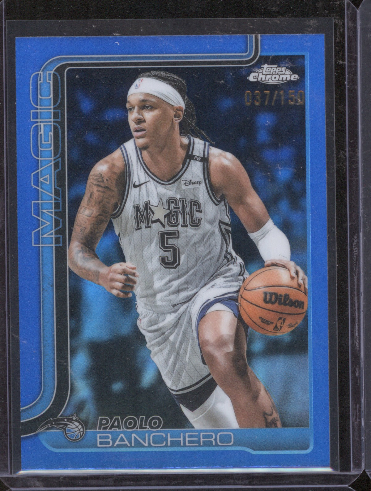 2025-26 Topps Chrome Paolo Banchero 140 Blue Refractor /150
