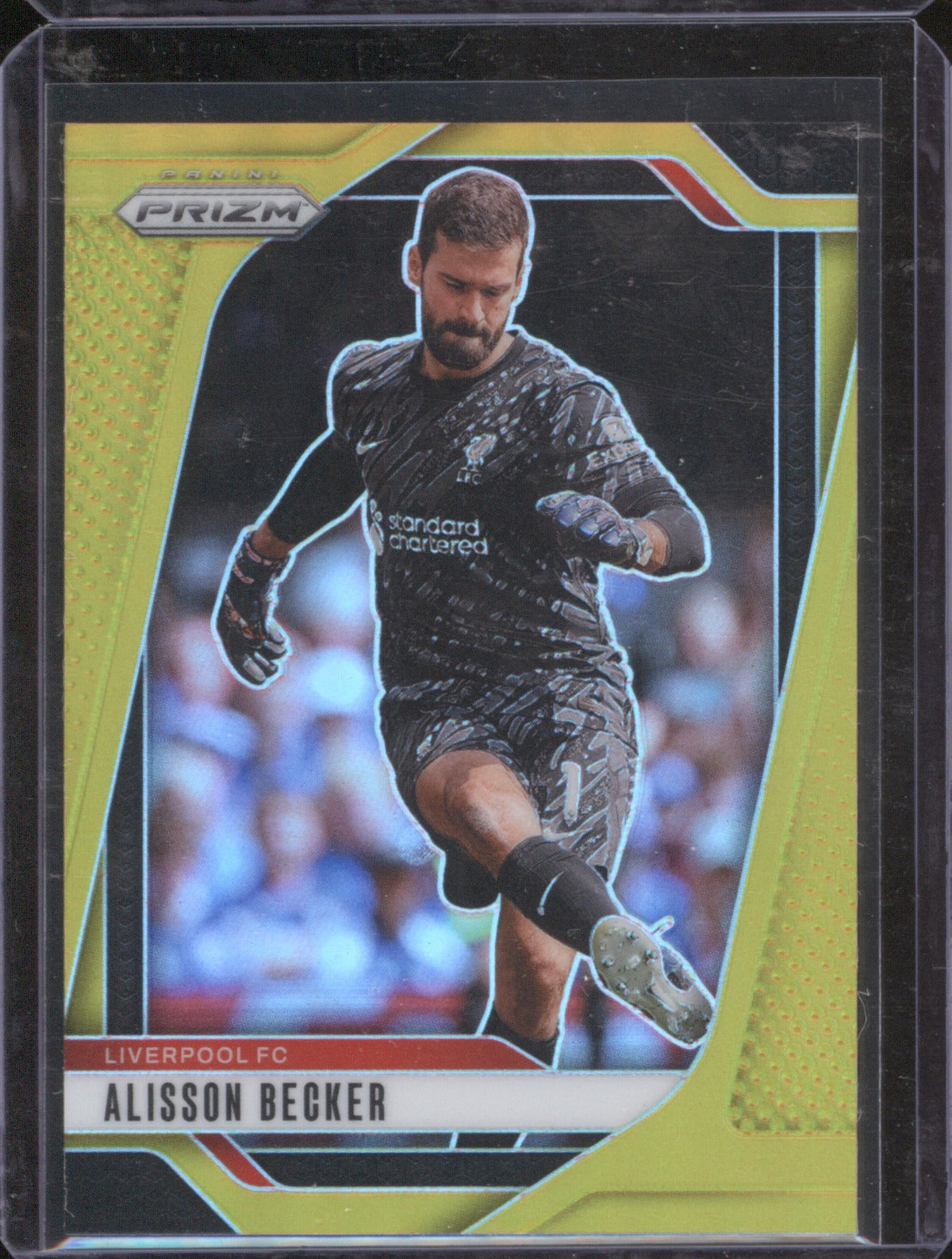 2024-25 Panini Prizm Alisson Becker 43 Gold /10 Liverpool