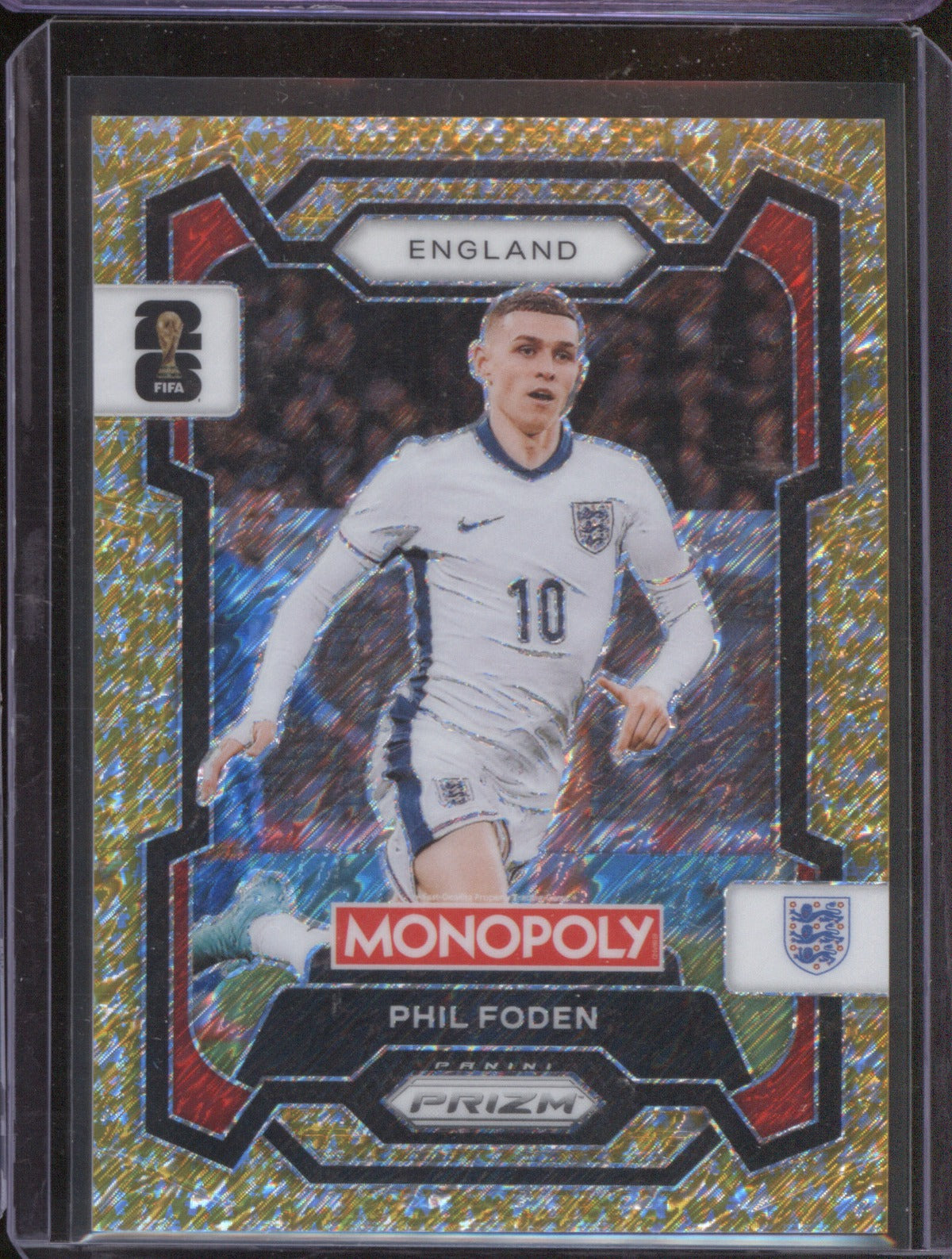 2026 Panini Prizm Monopoly FIFA World Cup 29 Gold Cracked Ice