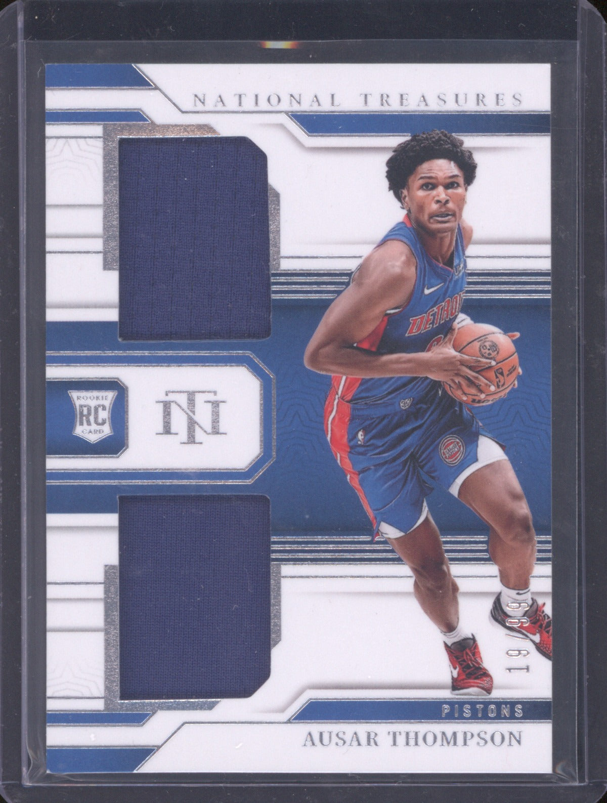 2023 Panini National Treasures Ausar Thompson RD-AUS Rookie Dual Materials /99