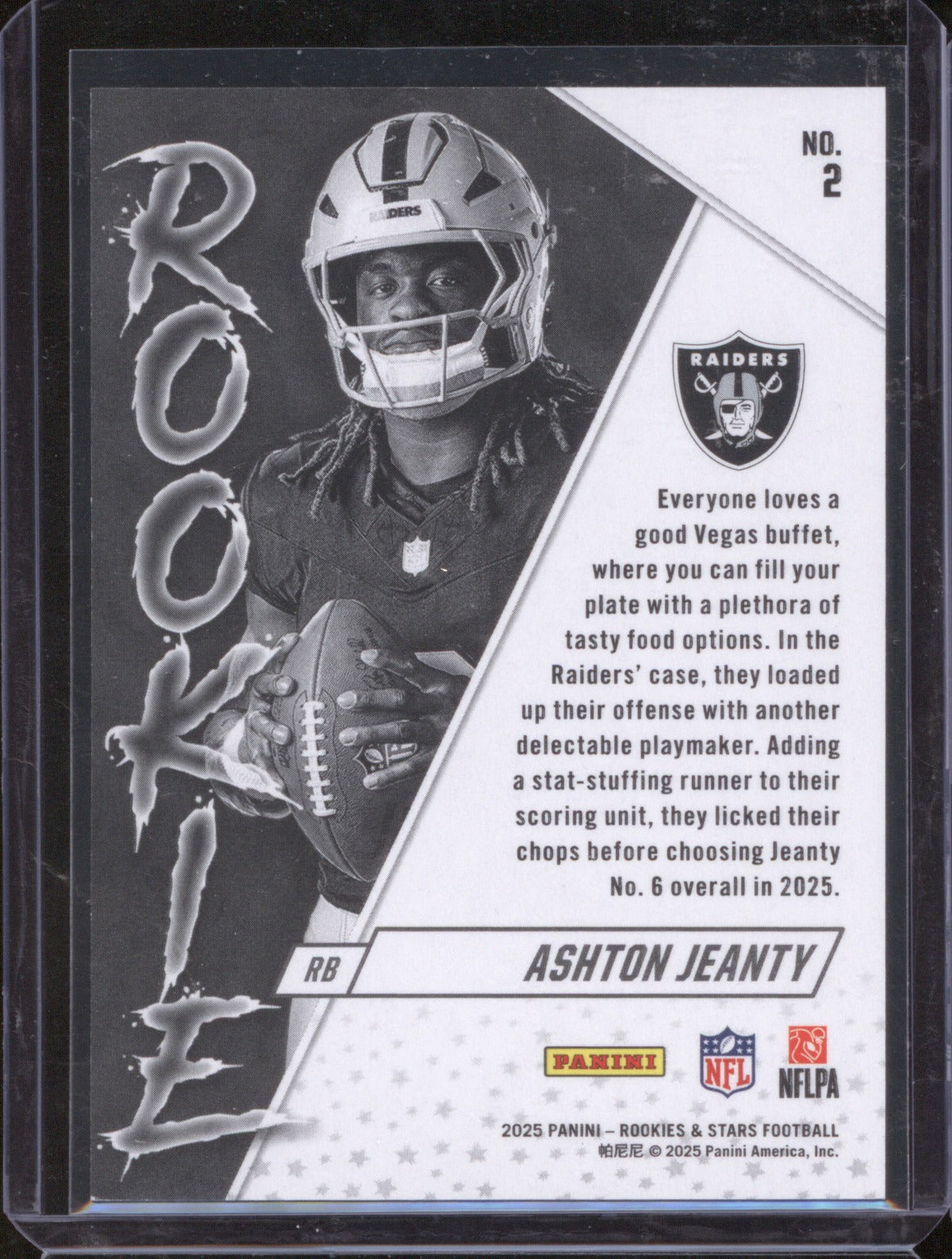 2025 Panini Rookies & Stars Ashton Jeanty 2 Rookie Orange /125