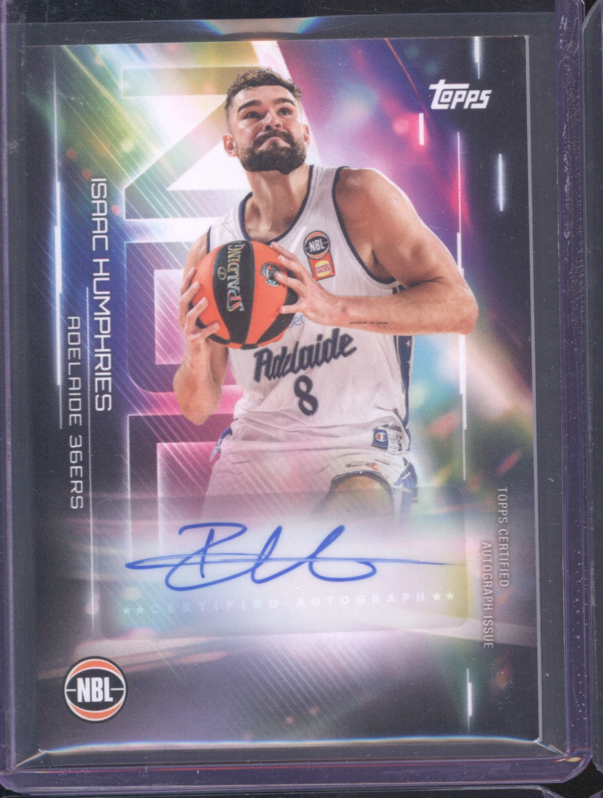 Isaac Humphries 2025-26 Topps NBL Basketball Auto NA-IH Adelaide 36ers