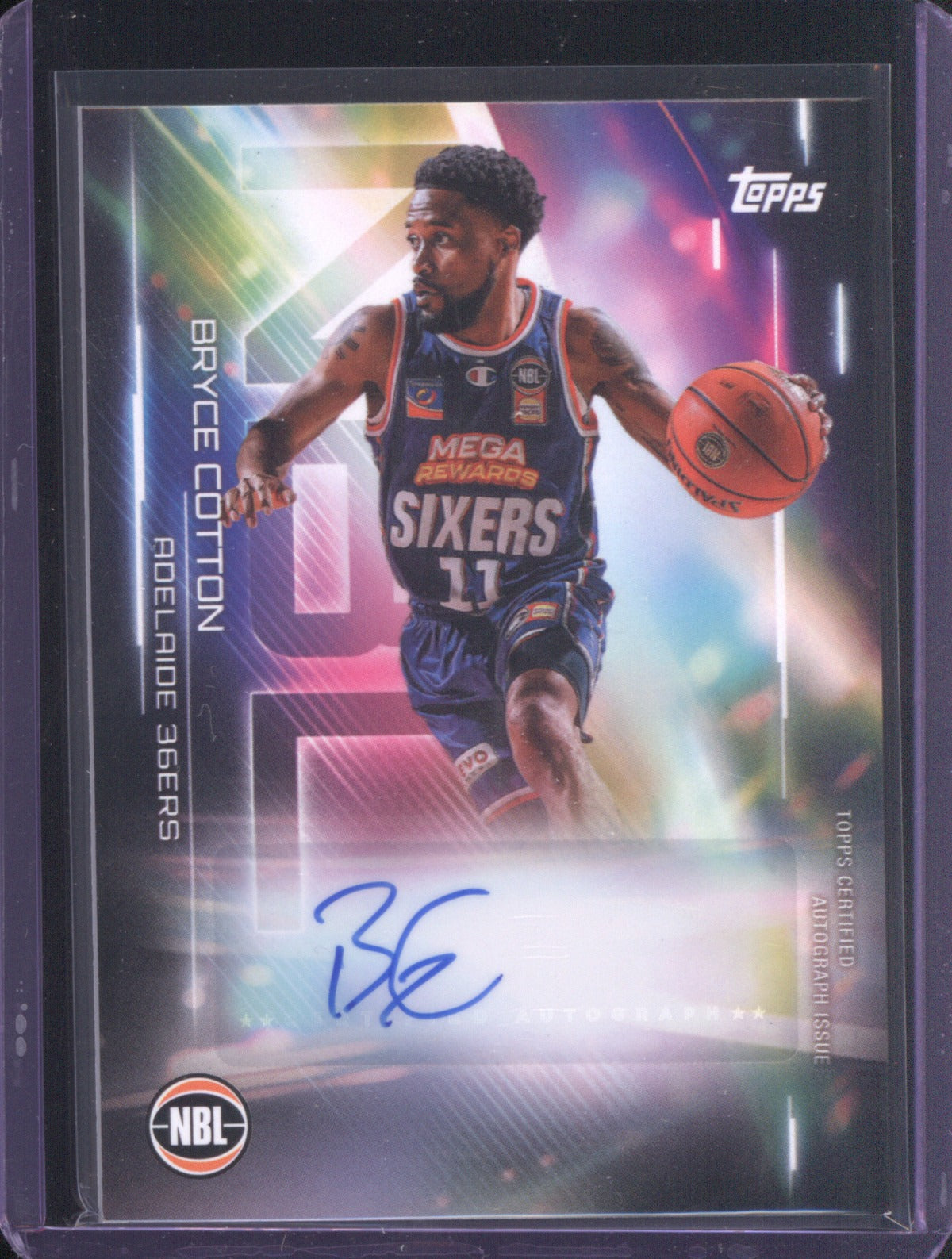 Bryce Cotton 2025-26 Topps NBL Basketball Auto NA-BC Adelaide 36ers