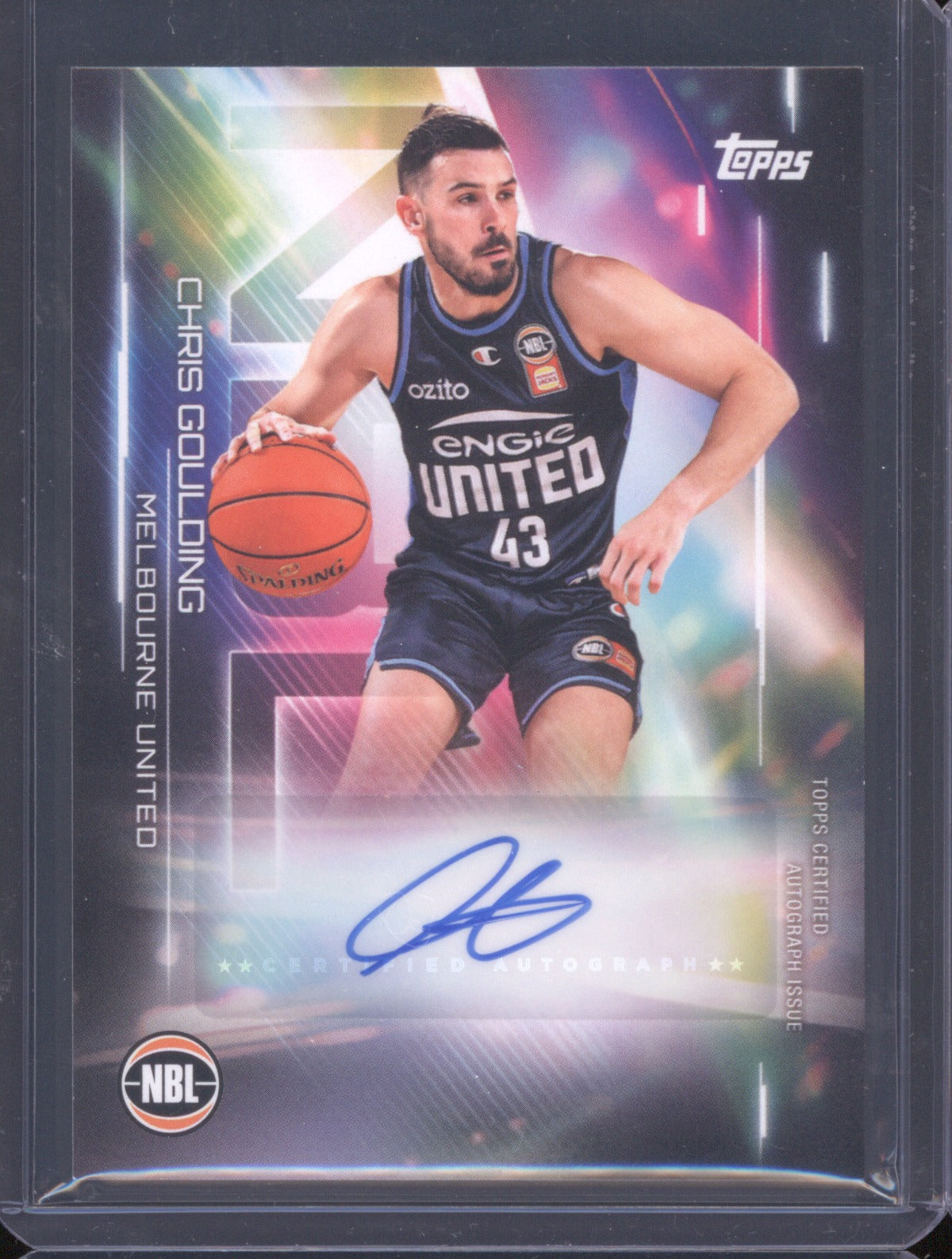 Chris Goulding 2025-26 Topps NBL Basketball Auto NA-CG Melbourne United