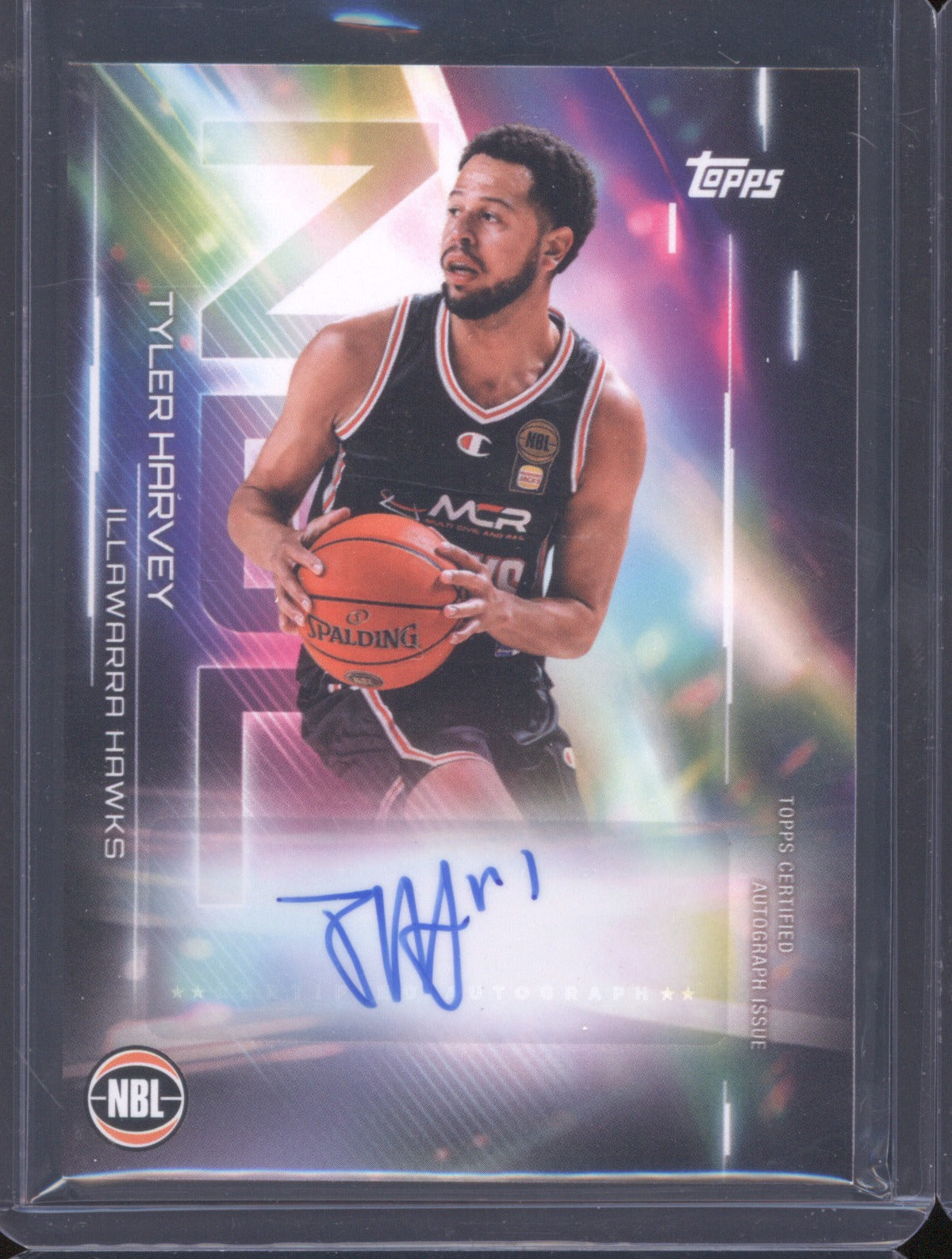 Tyler Harvey 2025-26 Topps NBL Basketball Auto NA-TH Illawarra Hawks