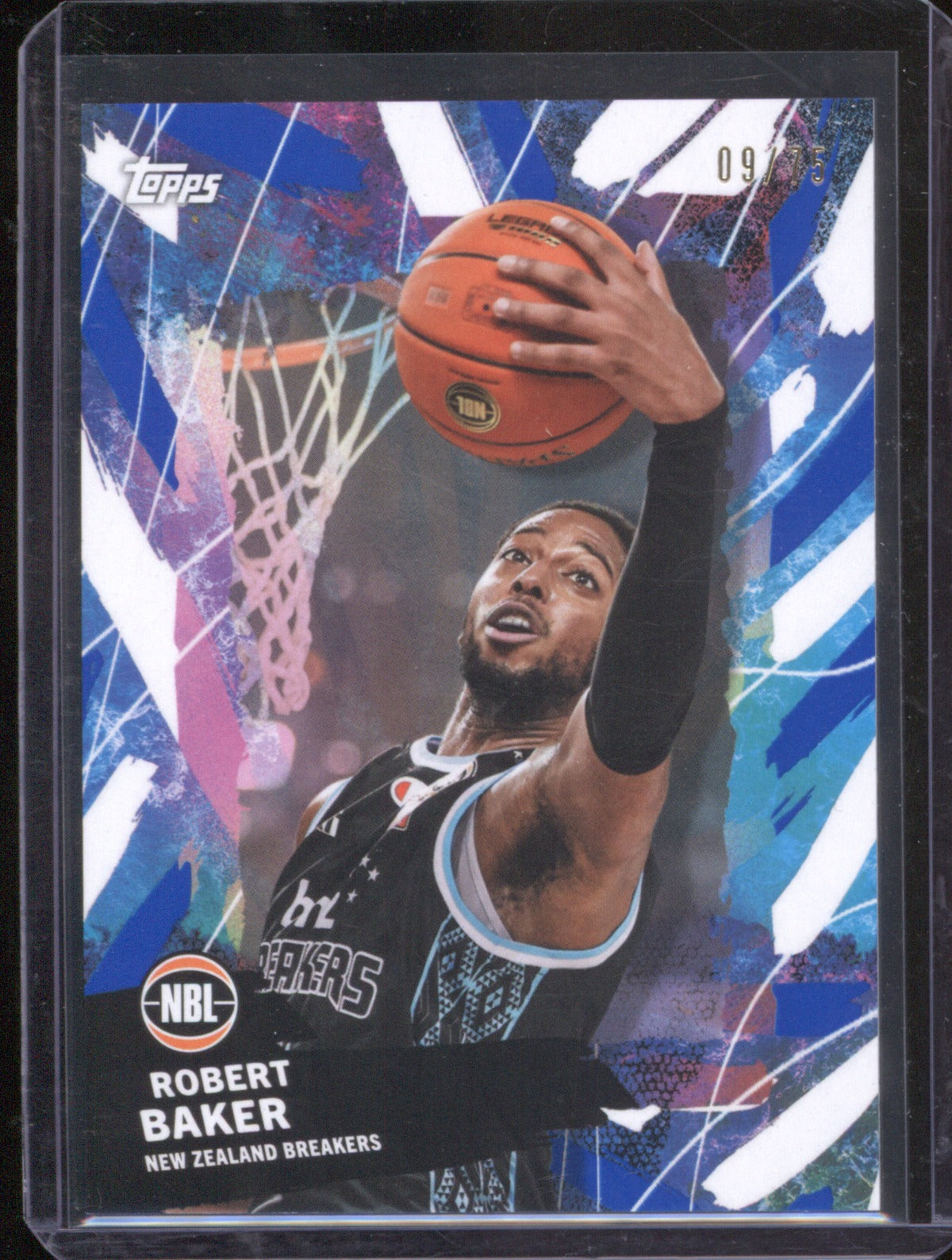 Robert Baker 2025-26 Topps Basketball Base Blue 53 NZ Breakers /75