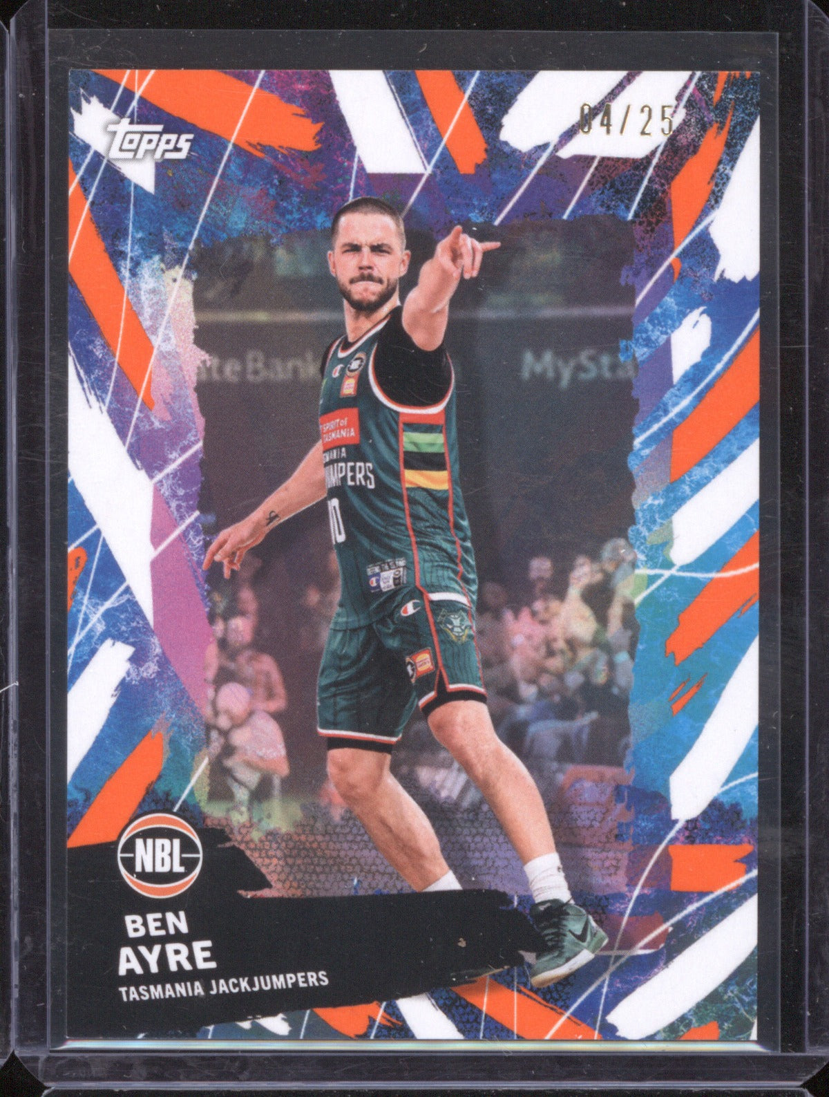 Ben Ayre 2025-26 Topps Basketball Base Orange Tasmania JackJumpers /25
