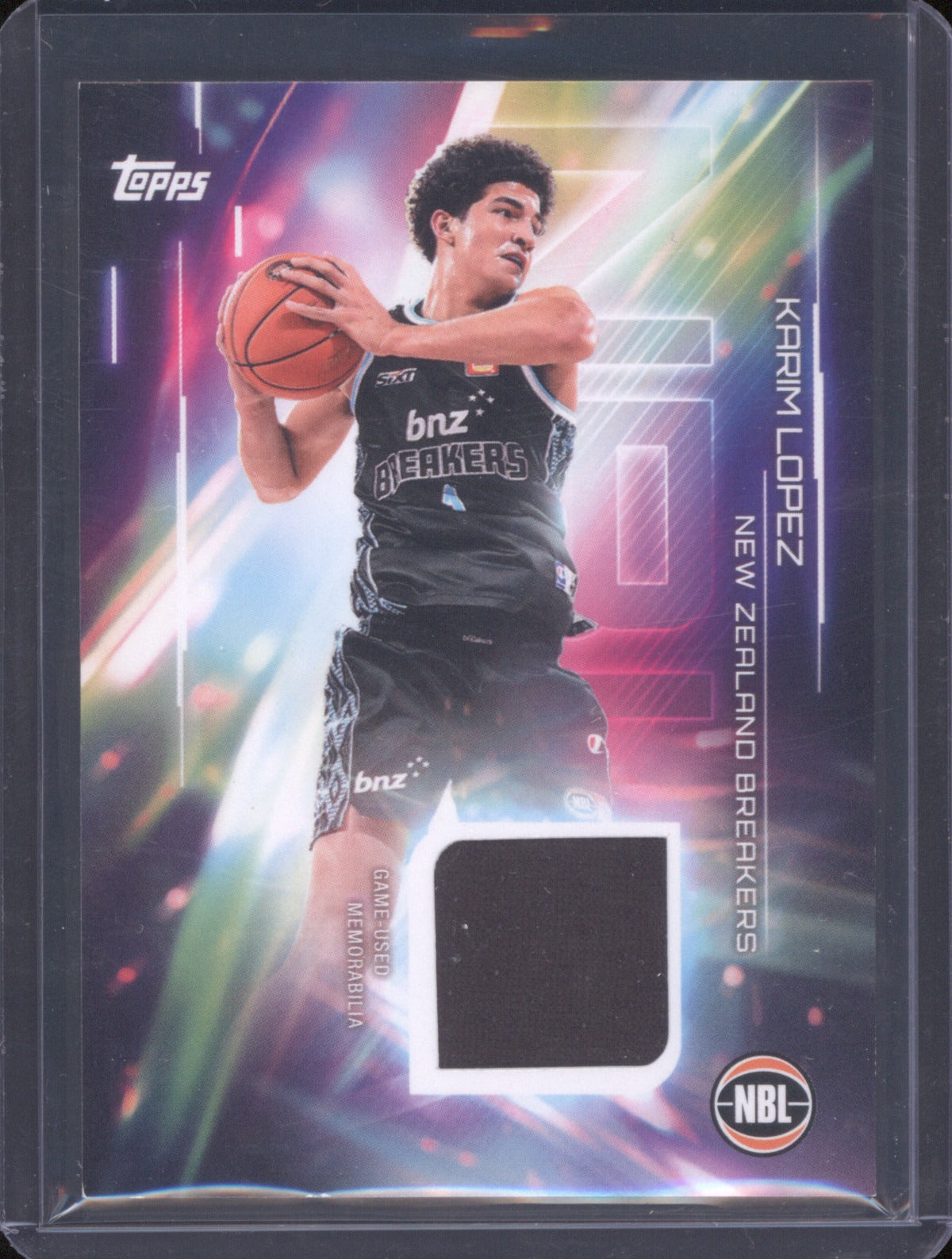 Karim Lopez 2025-26 Topps Basketball Relics NR-KL NZ Breakers