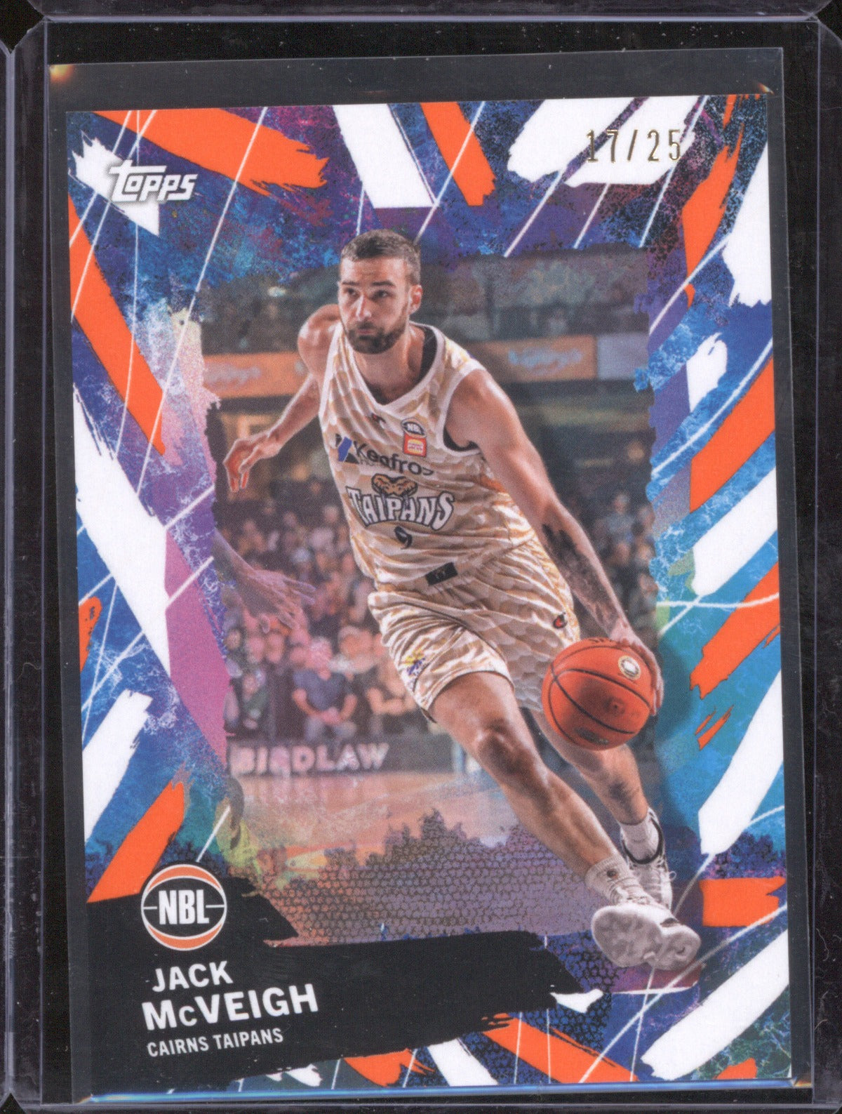 Jack McVeigh 2025-26 Topps NBL Basketball Base Orange 26 Cairns Taipans /25