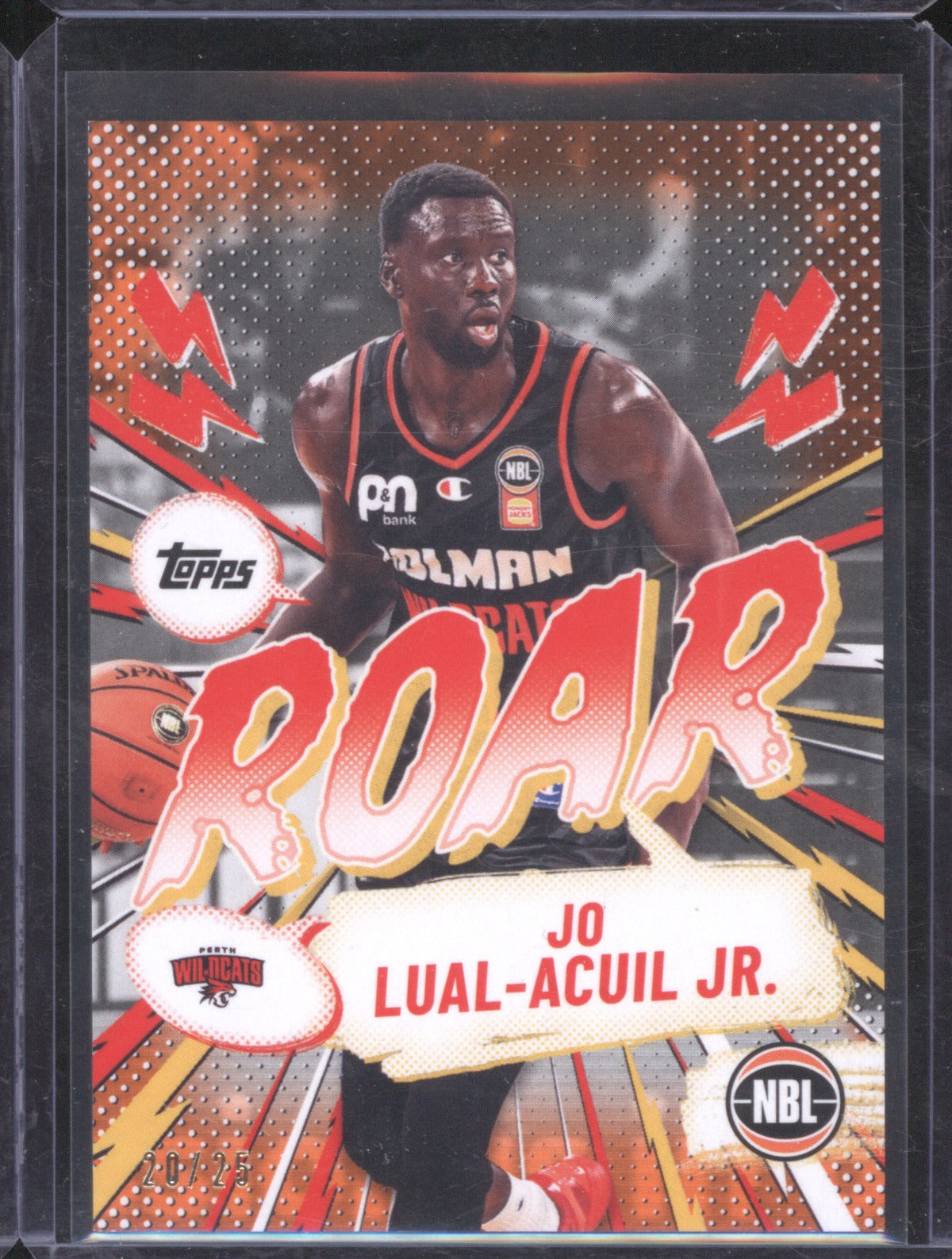 Jo Lual-Acuil Jr. 2025-26 Topps NBL Basketball Roar Orange R-13 Perth /25