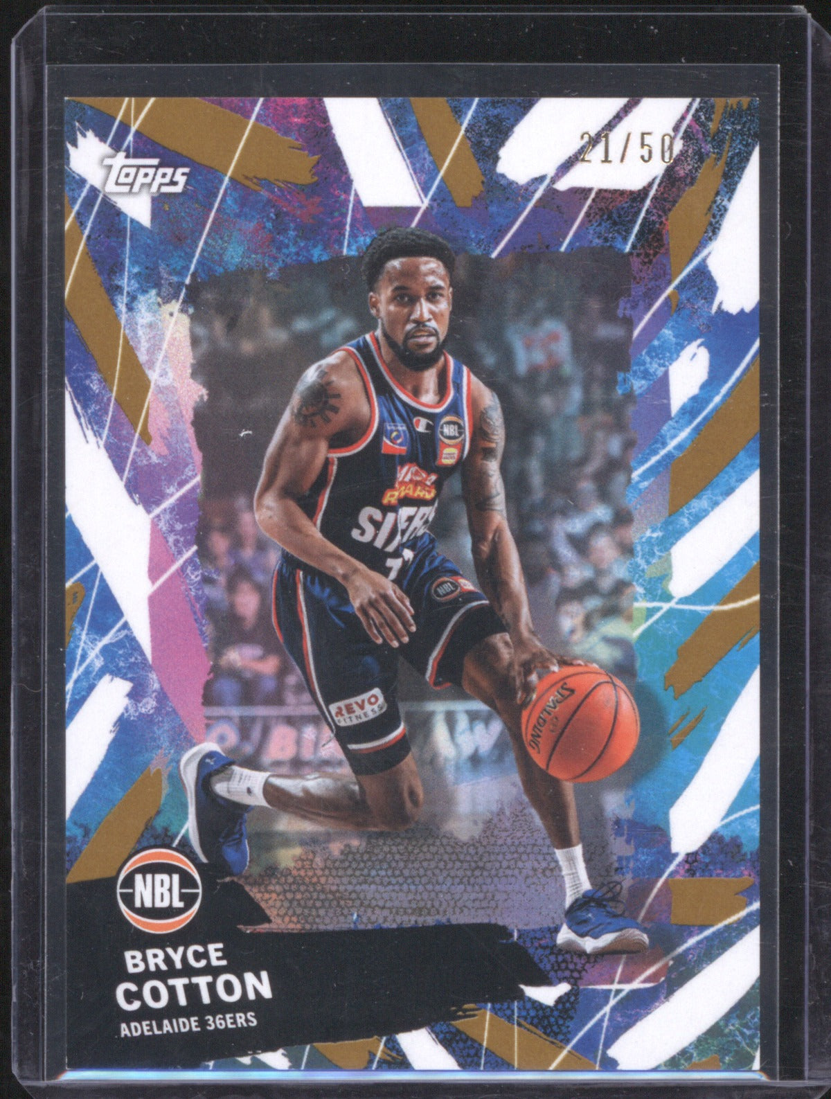 Bryce Cotton 2025-26 Topps NBL Basketball Base Gold 3 Adelaide 36ers /50