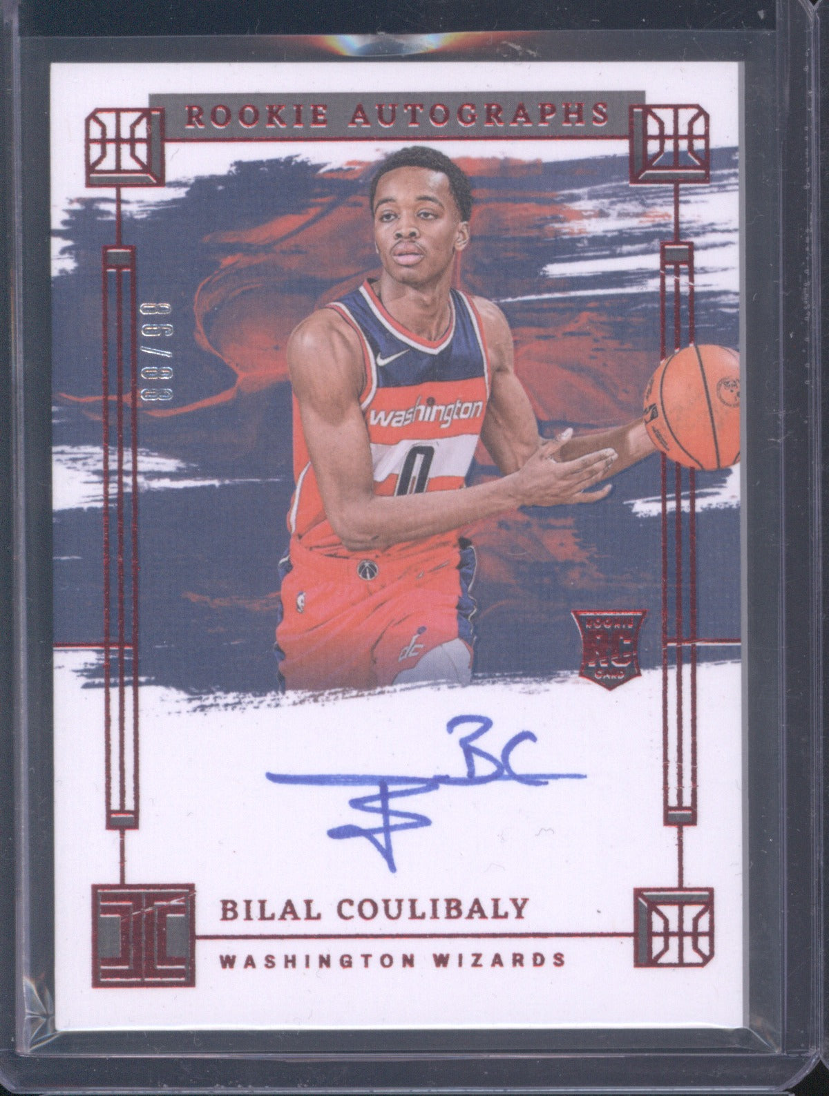 2023 Panini Impeccable Bilal Coulibaly Rookie Auto /88 Asia Red Auto