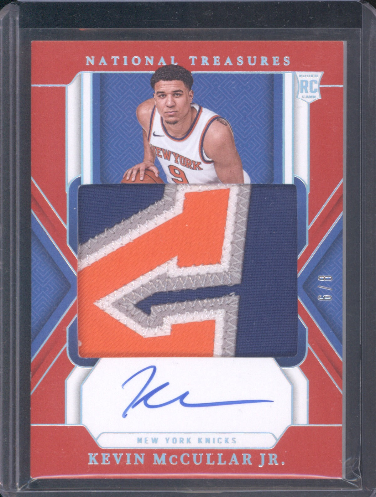 2024 Panini National Treasures Kevin McCullar Jr 114 Patch Auto International /9