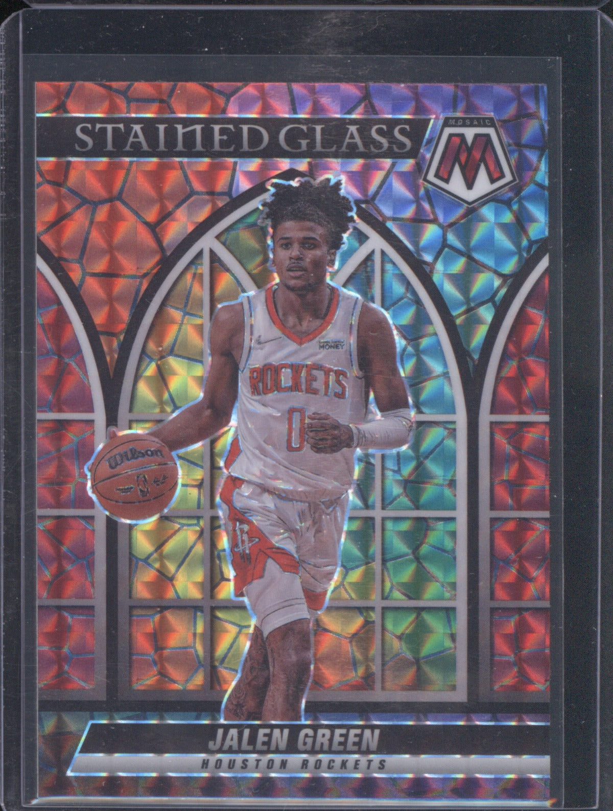 Jalen Green 2021 Panini Mosaic #9 Stained Glass