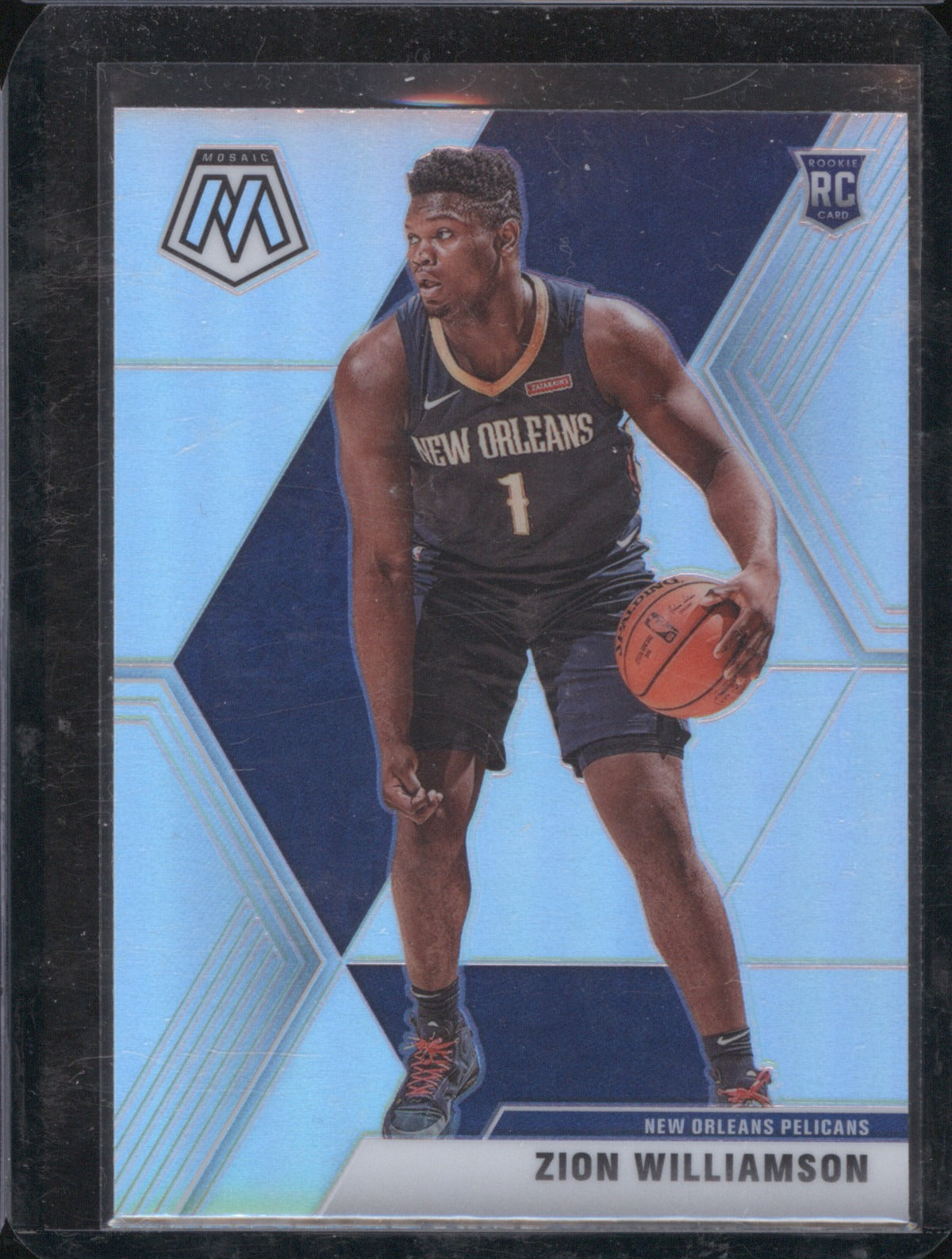 Zion Williamson 2019 Panini Mosaic 209 Silver Prizm