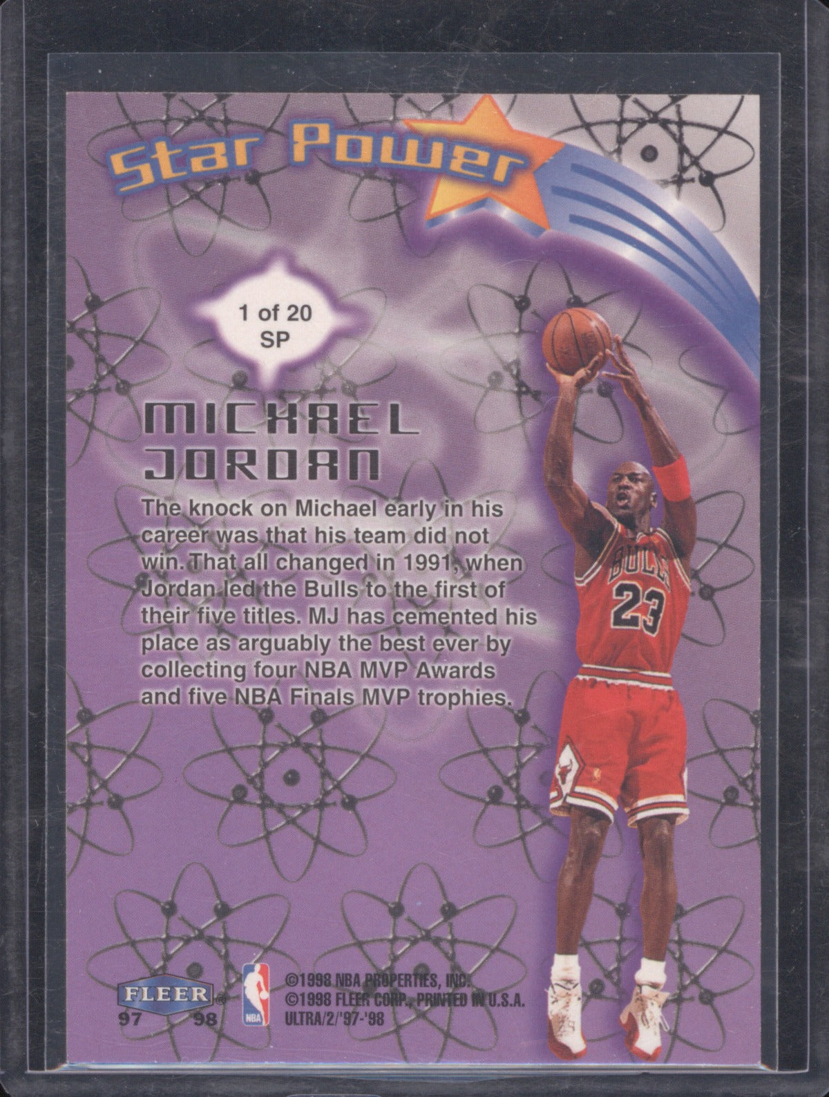 Michael Jordan 1997 Fleer Ultra 1 Star Power SP Insert