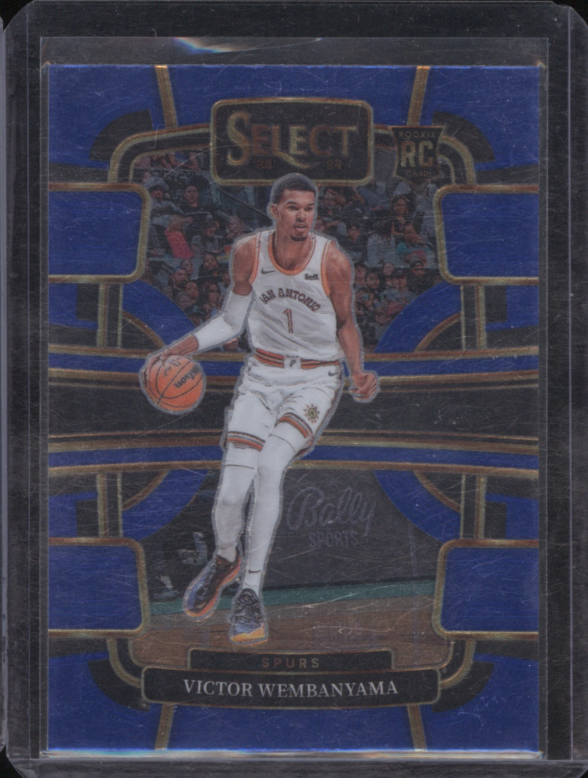 Victor Wembanyama 2023 Panini Select #87 Concourse Blue Prizm RC