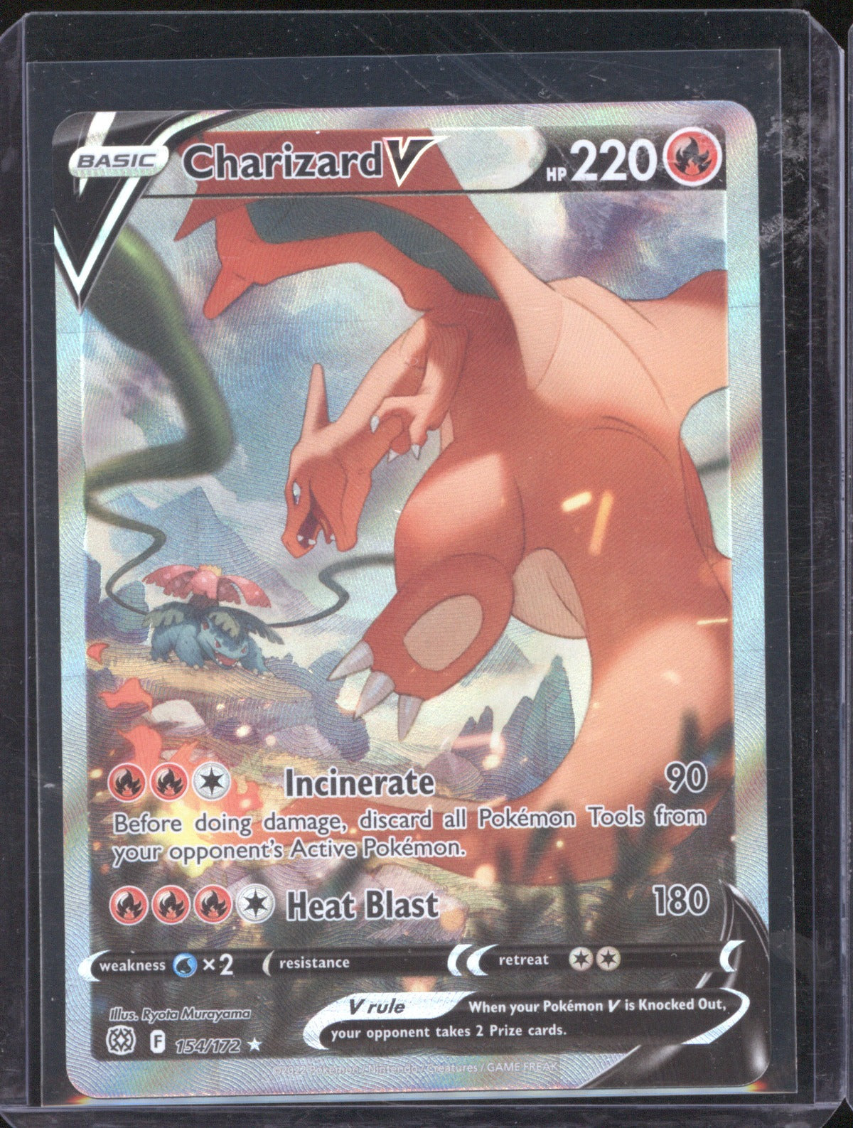 2022 Pokémon Brilliant Stars Charizard V 154/172 Alternate Full Art
