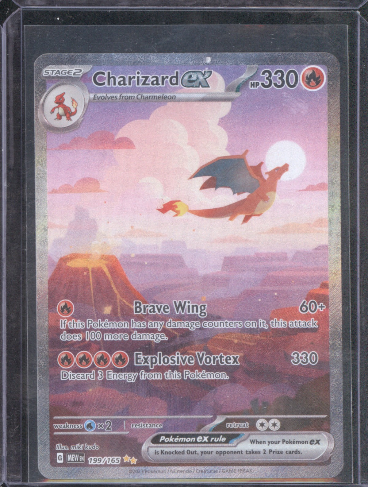 2023 Pokémon Scarlet & Violet 151 Charizard ex 199/165 Special Illustration Rare