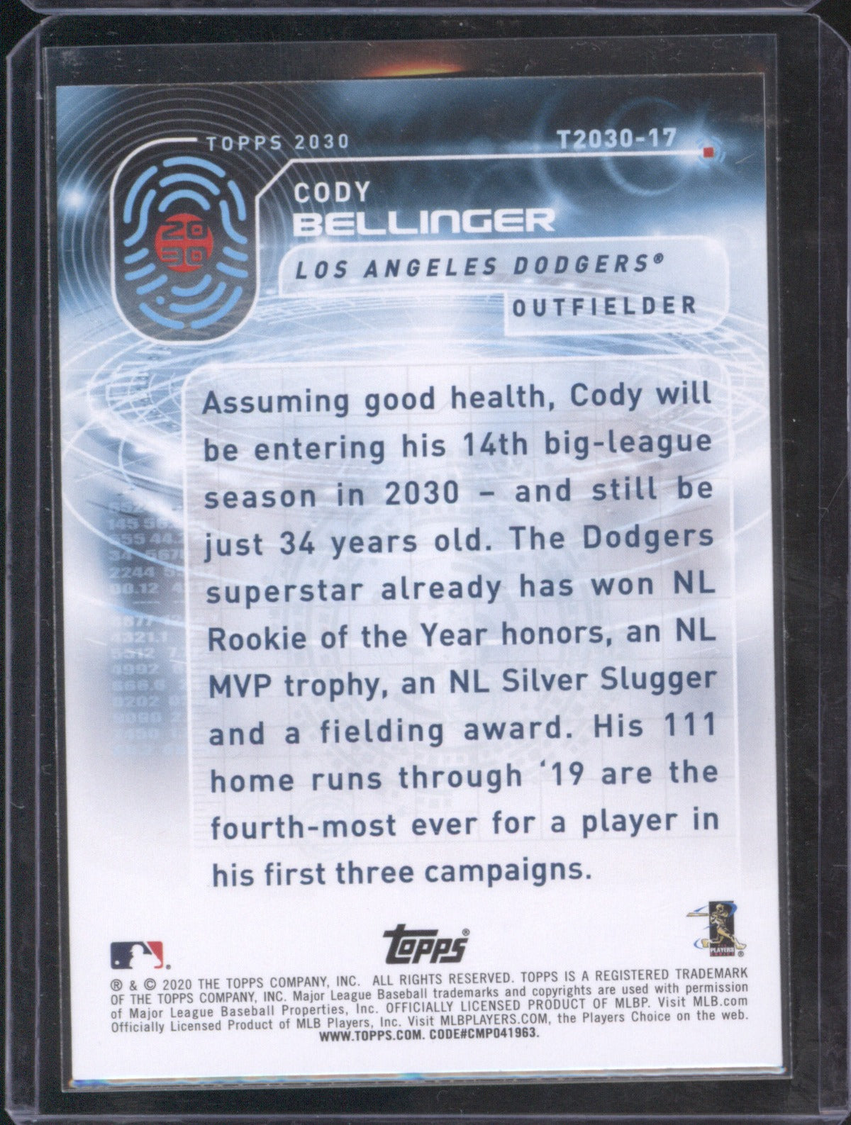 Cody Bellinger 2020 Topps 2030 #T2030-17