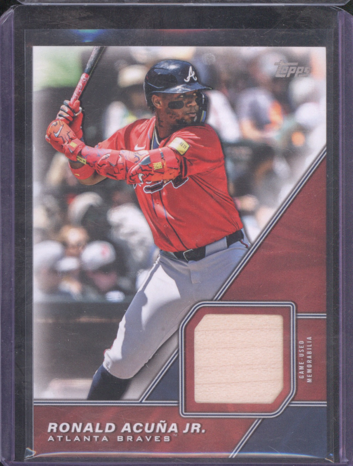 Ronald Acuña Jr. 2026 Topps Series 1 MLM-RAJ Major League Material Relic