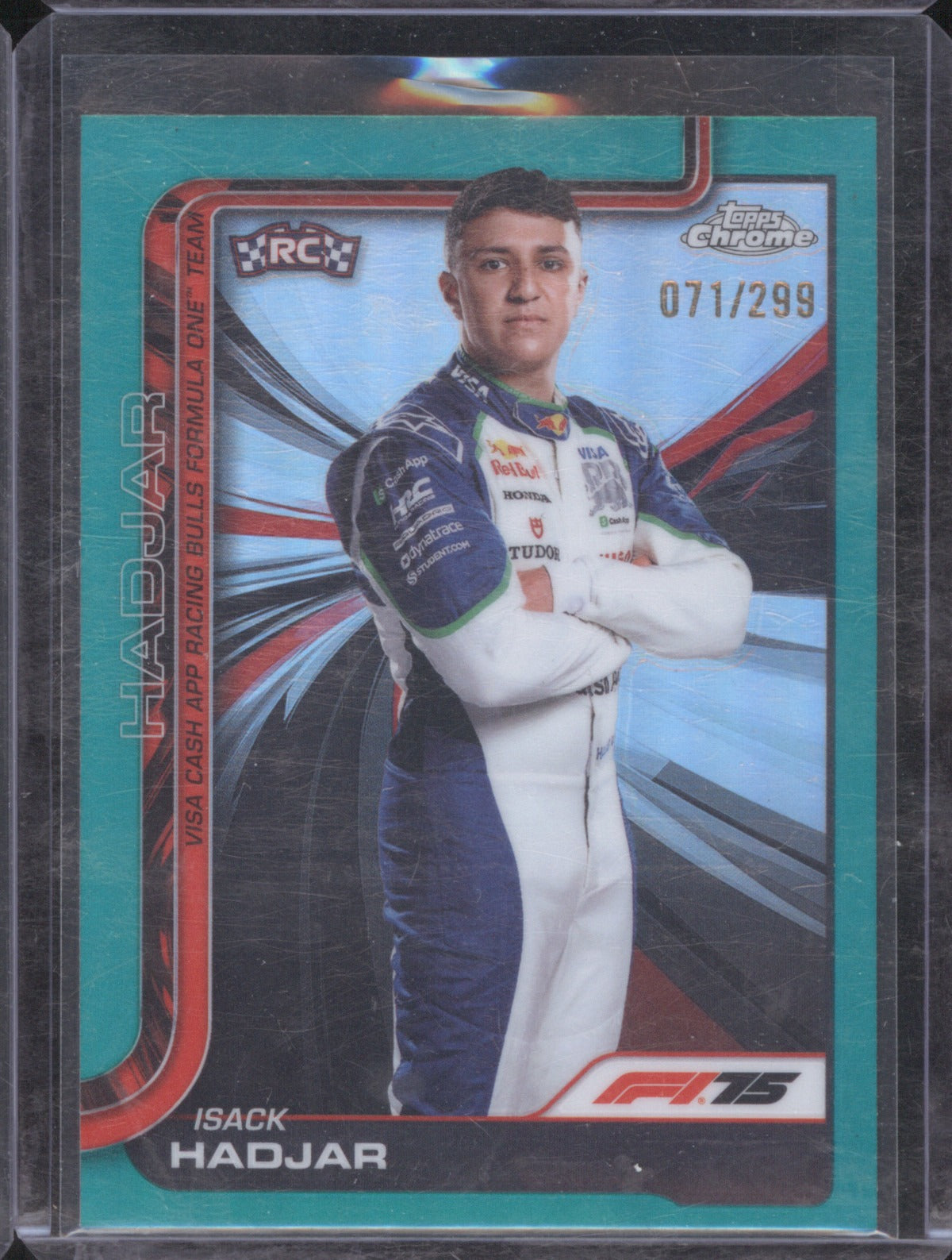 2025 Topps Chrome Formula 1 Isack Hadjar 12 Green /299