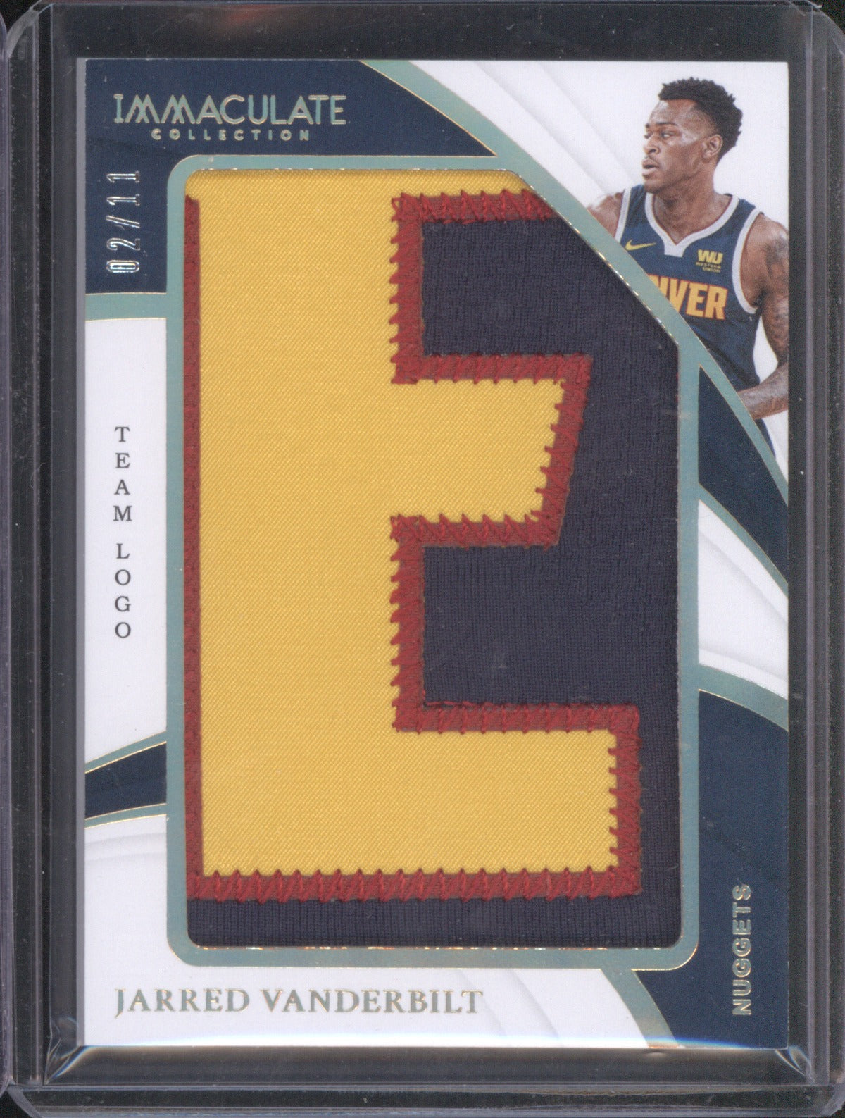 Jarred Vanderbilt 2018 Panini Immaculate Collection #JP-JVB Team Logo Patch /11