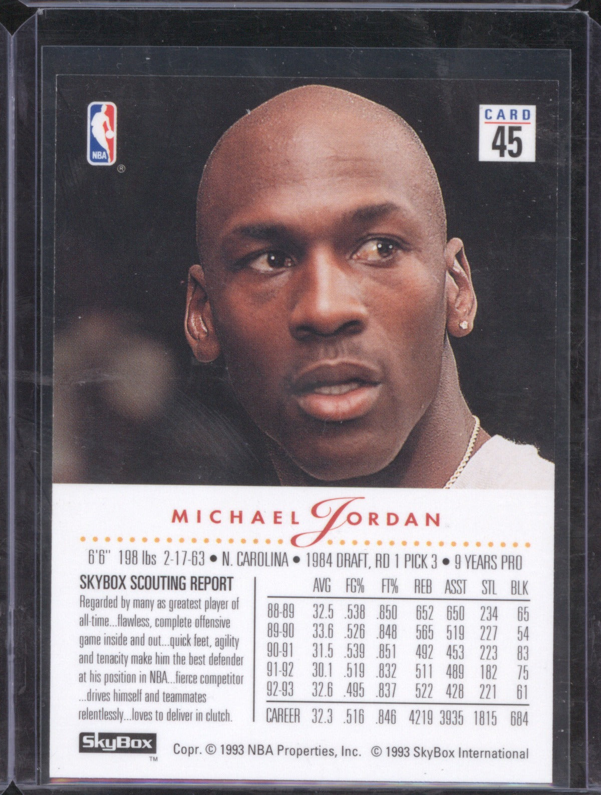 Michael Jordan 1993 SkyBox Premium #45