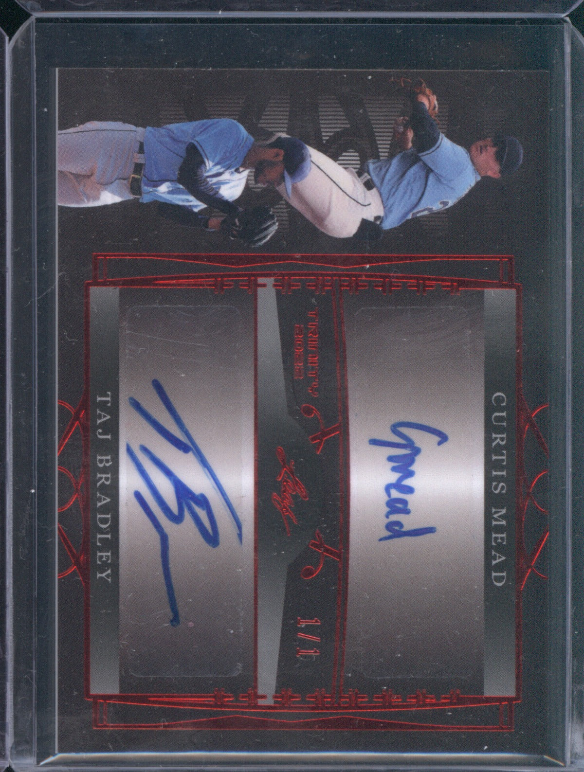 2022 Leaf Trinity DA6 Curtis Mead & Taj Bradley Dual Auto Red Foil 1/1