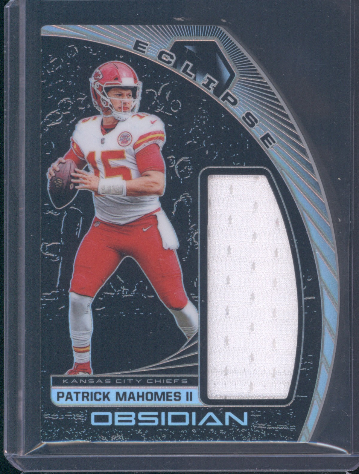 Patrick Mahomes II 2019 Panini Obsidian EC-1 Eclipse Jersey Die Cut 51/100