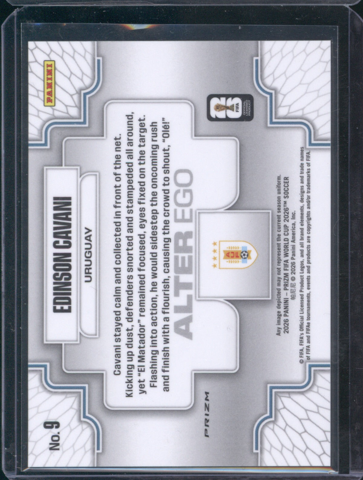 2026 Panini Prizm FIFA World Cup 9 Alter Ego Edinson Cavani