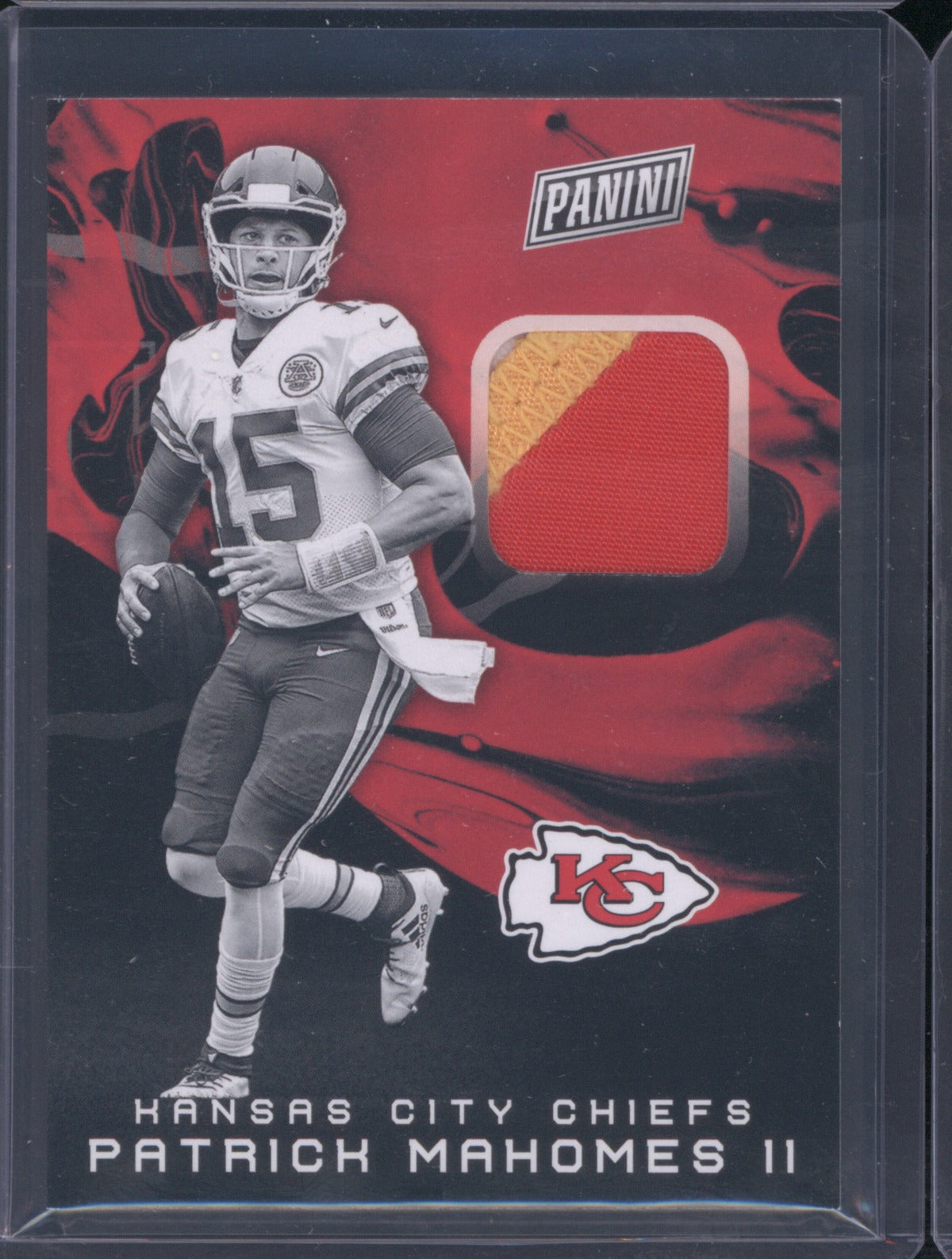 Patrick Mahomes II 2019 Panini The National Patch Three Colour