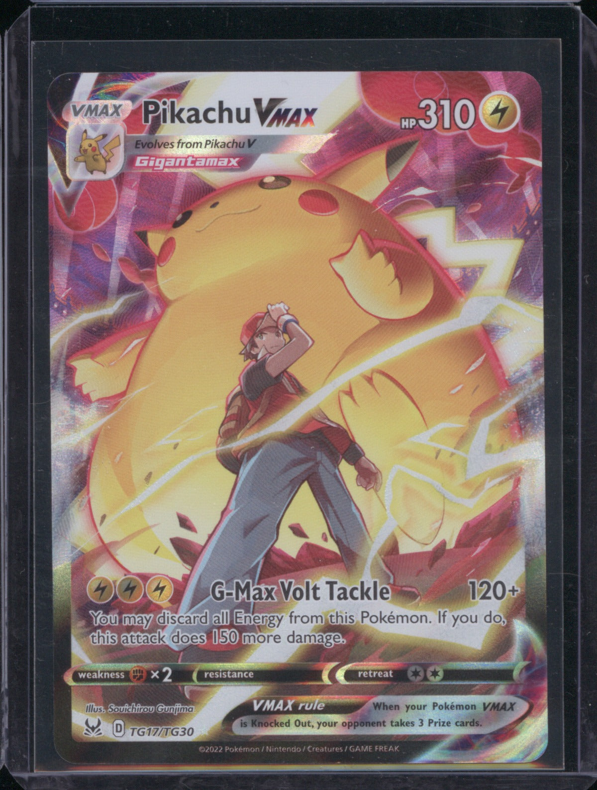 2022 Pokemon Lost Origin TG17/TG30 Pikachu Vmax