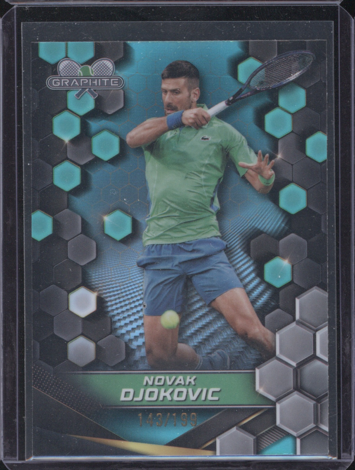 Novak Djokovic 2024 Topps Graphite Tennis 200 Aqua 143/199