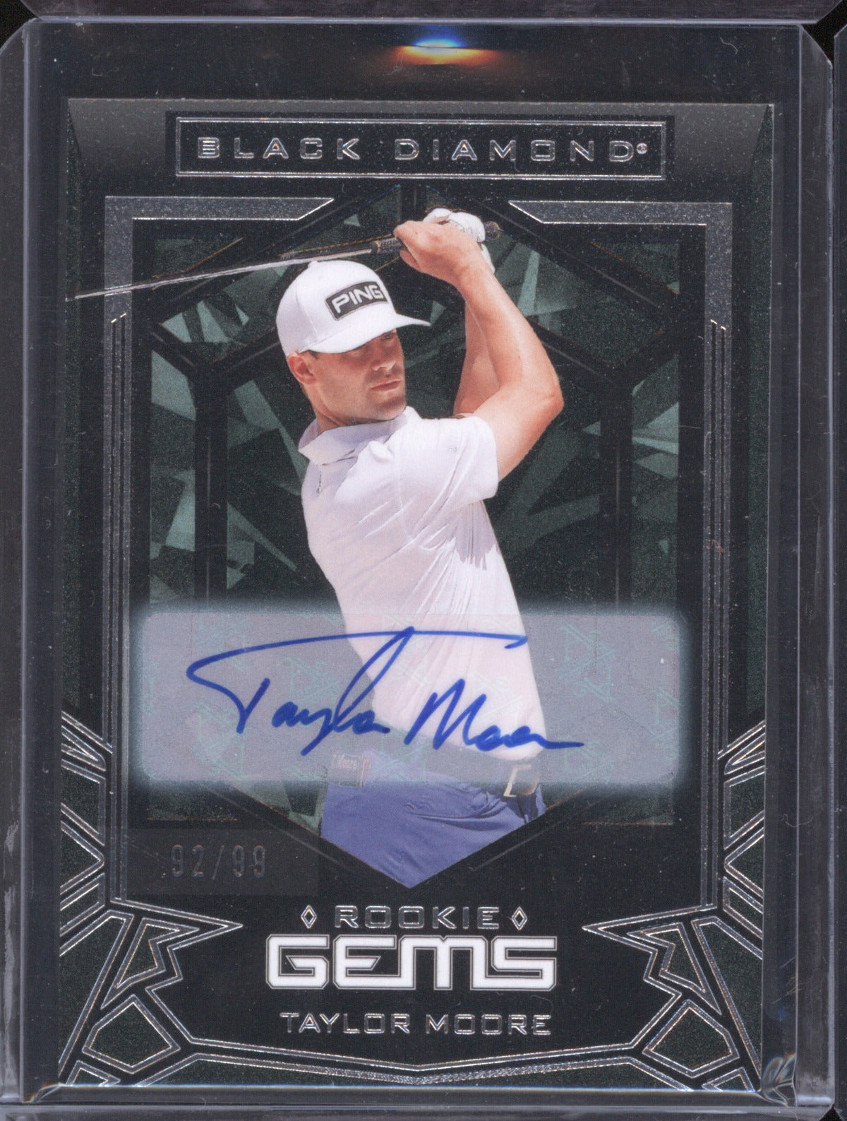 Taylor Moore 2024 Upper Deck Portfolio Golf RG-TM Rookie Gems Auto 92/99
