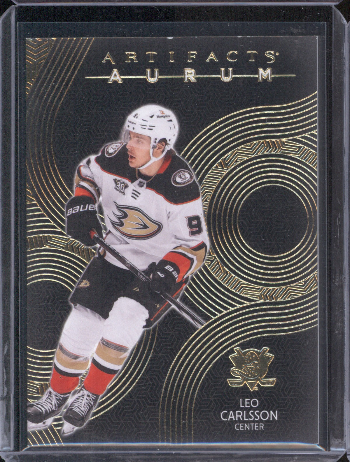 Leo Carlsson 2024-25 Upper Deck Artifacts A-LC Aurum